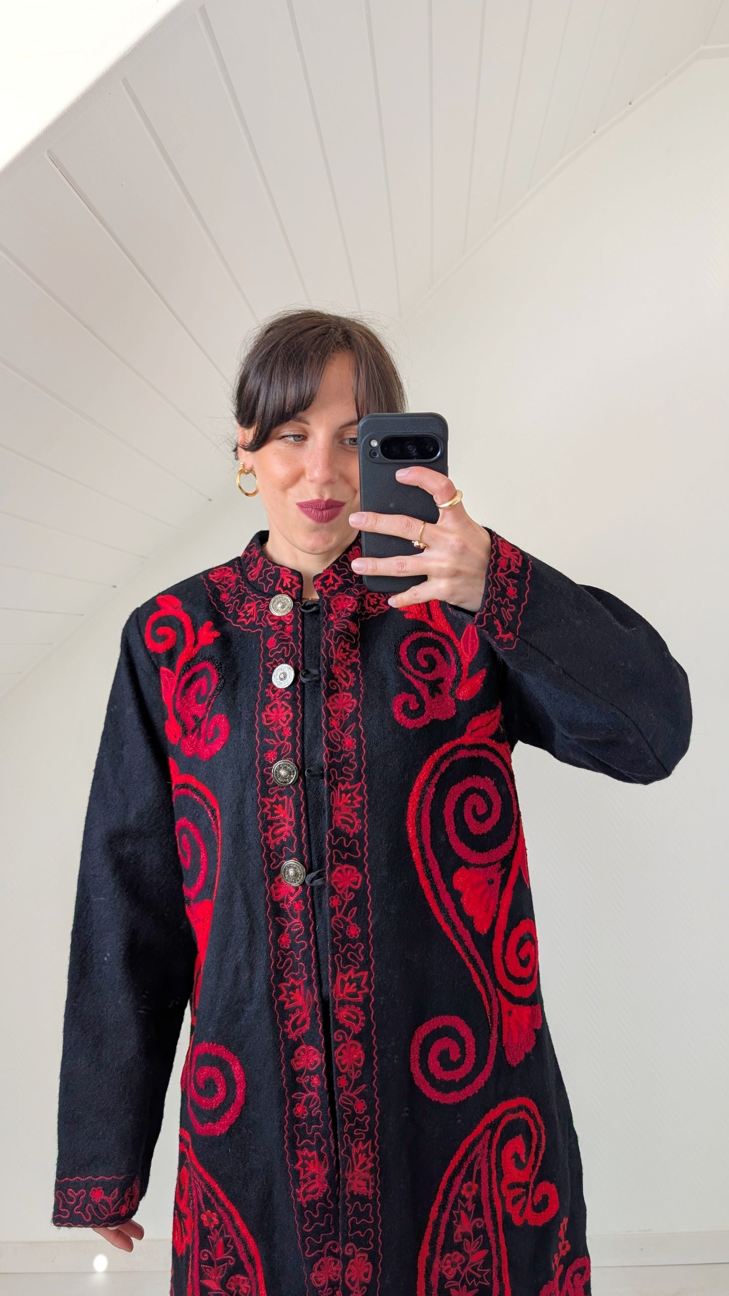 Manteau laine mi-saison T40