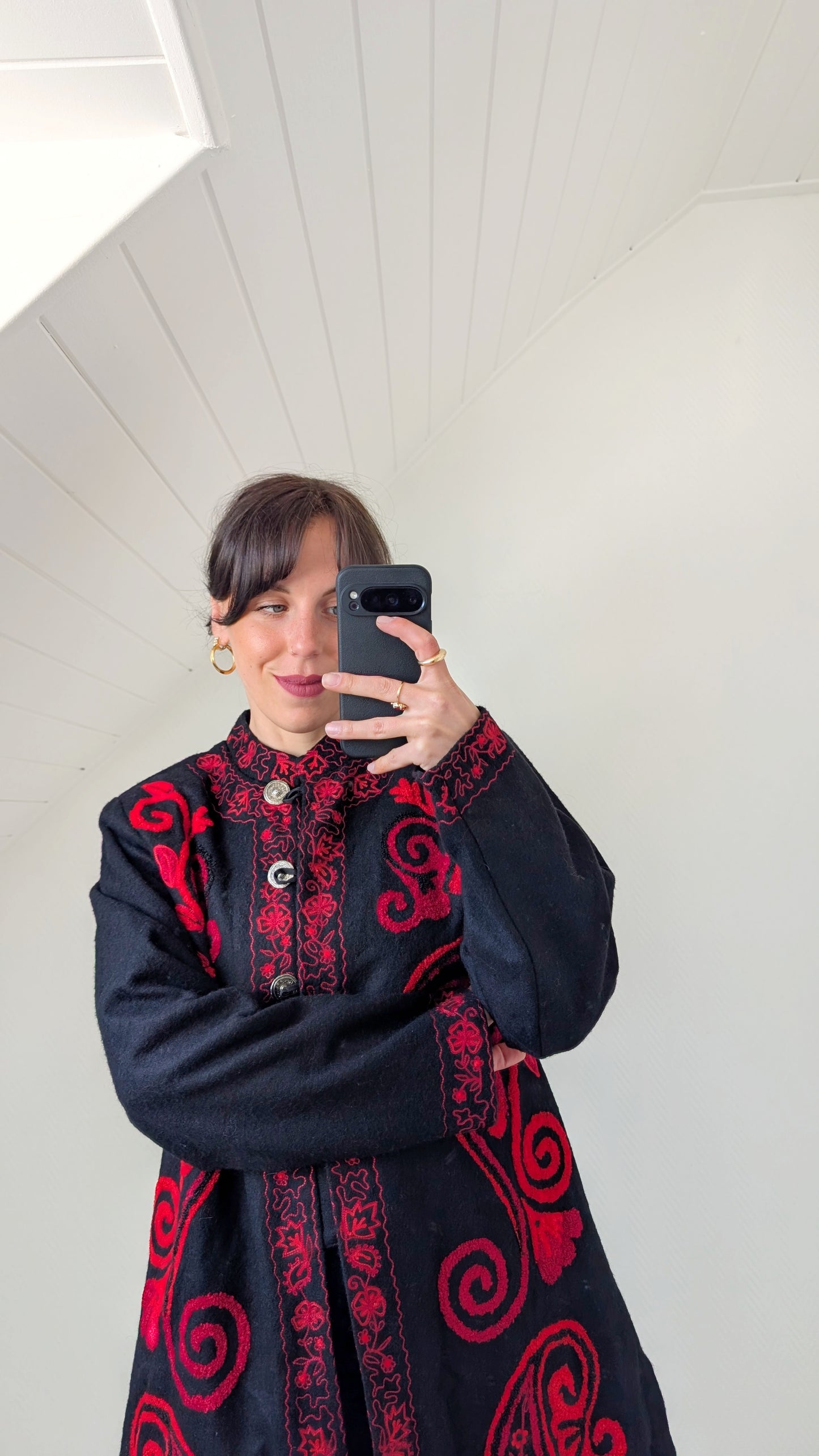 Manteau laine mi-saison T40