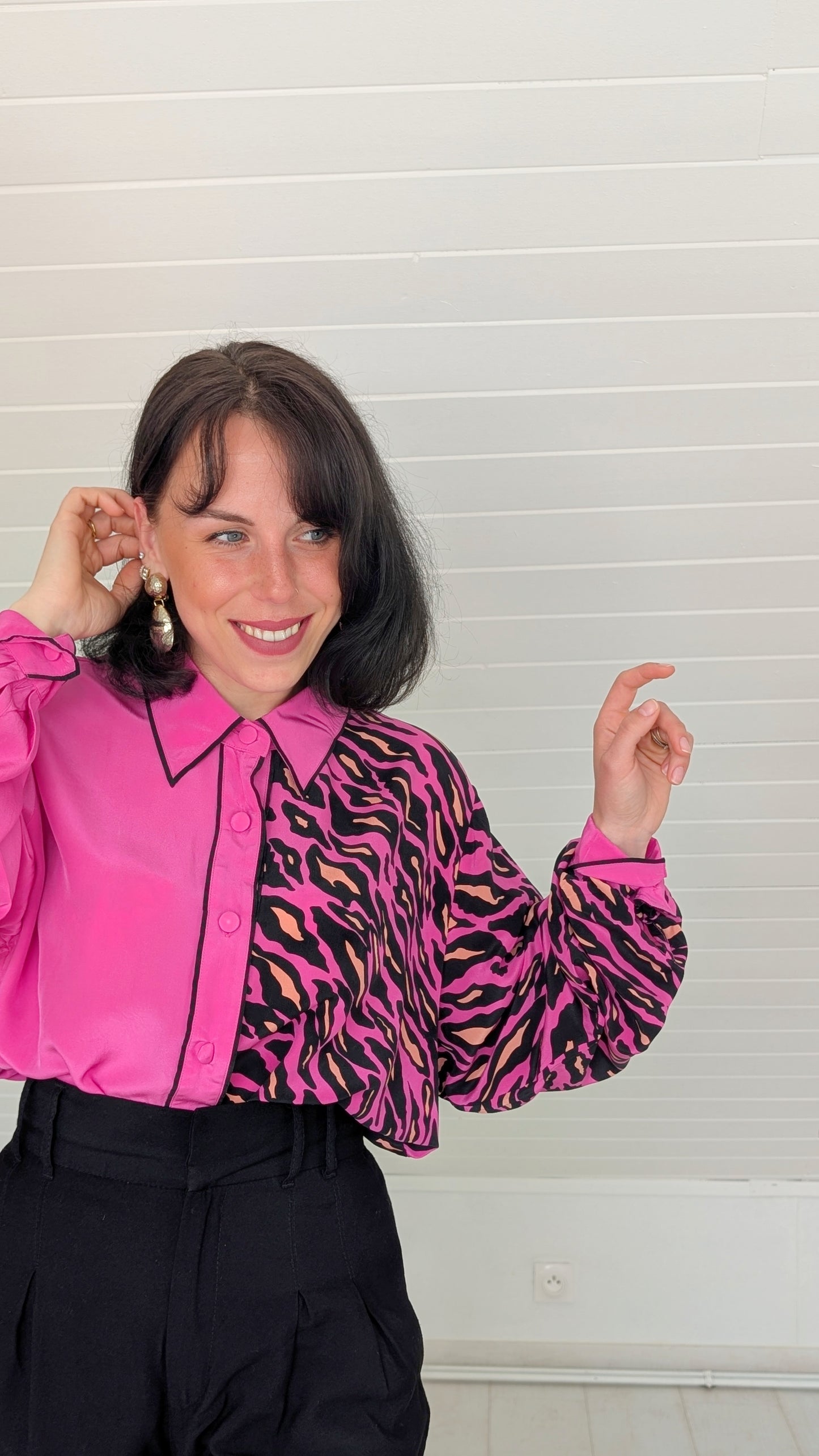 Blouse soie 1980 du 34 au 44