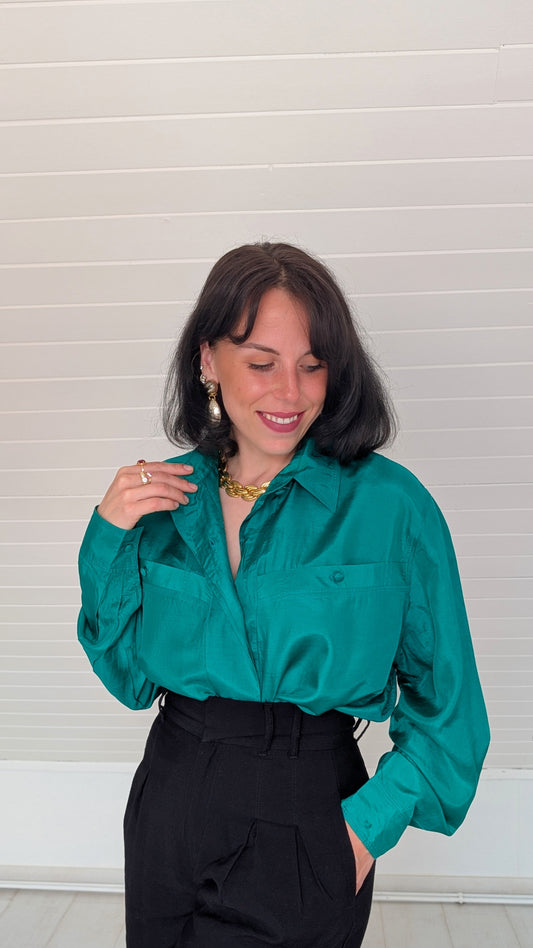 Blouse soie 1980 du 34 au 44