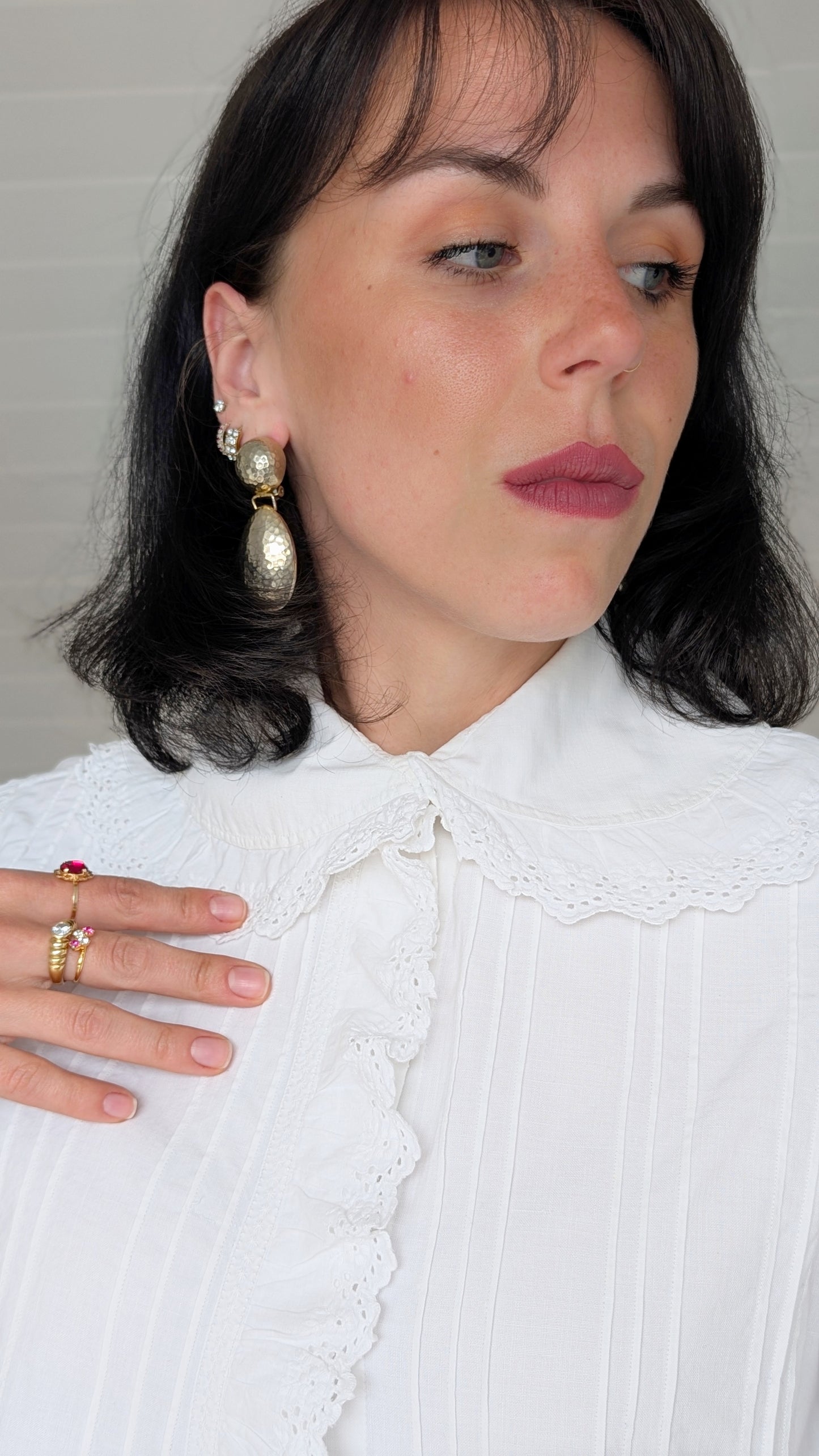 Blouse ancienne coton début 1900 T38