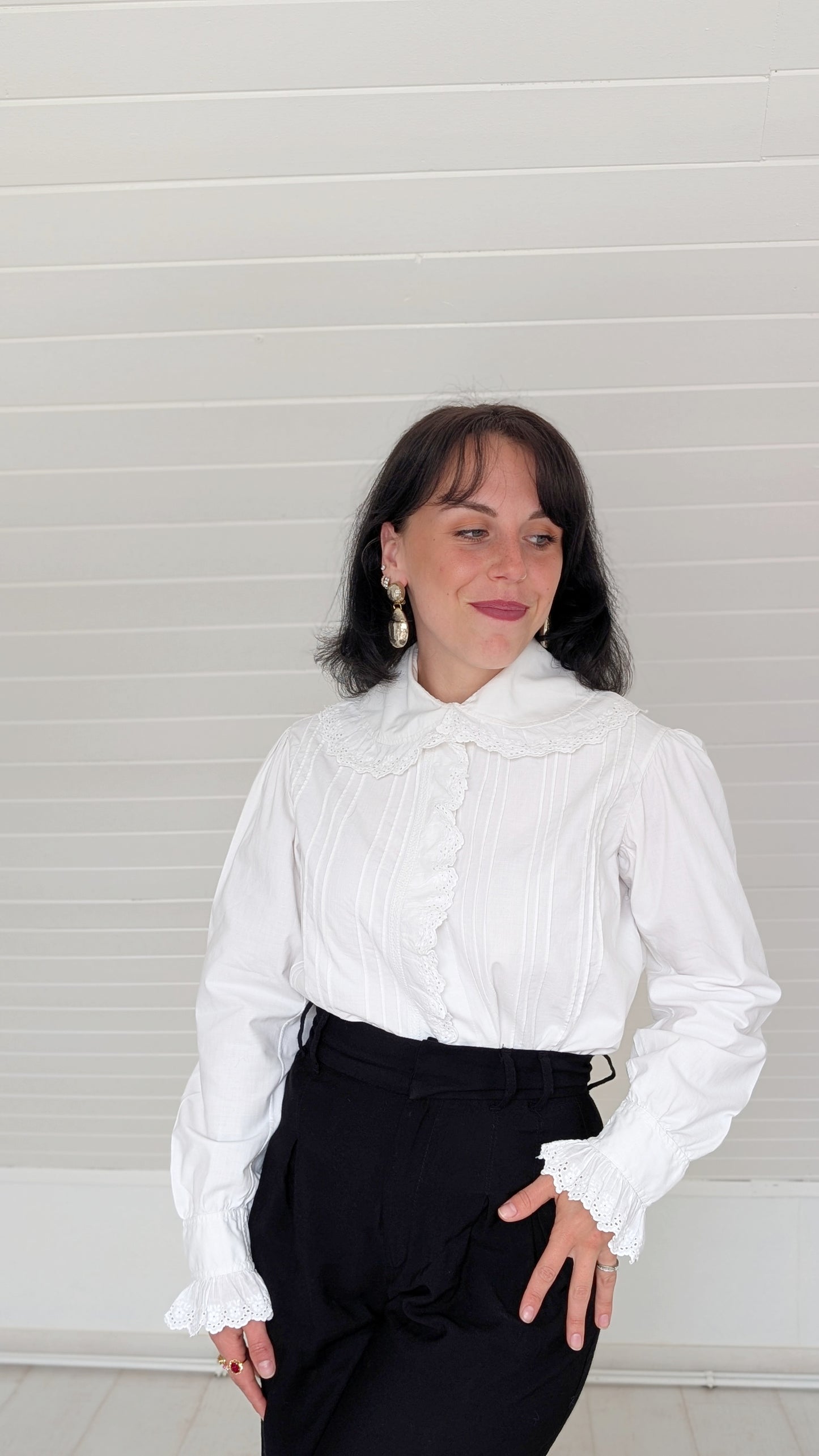 Blouse ancienne coton début 1900 T38