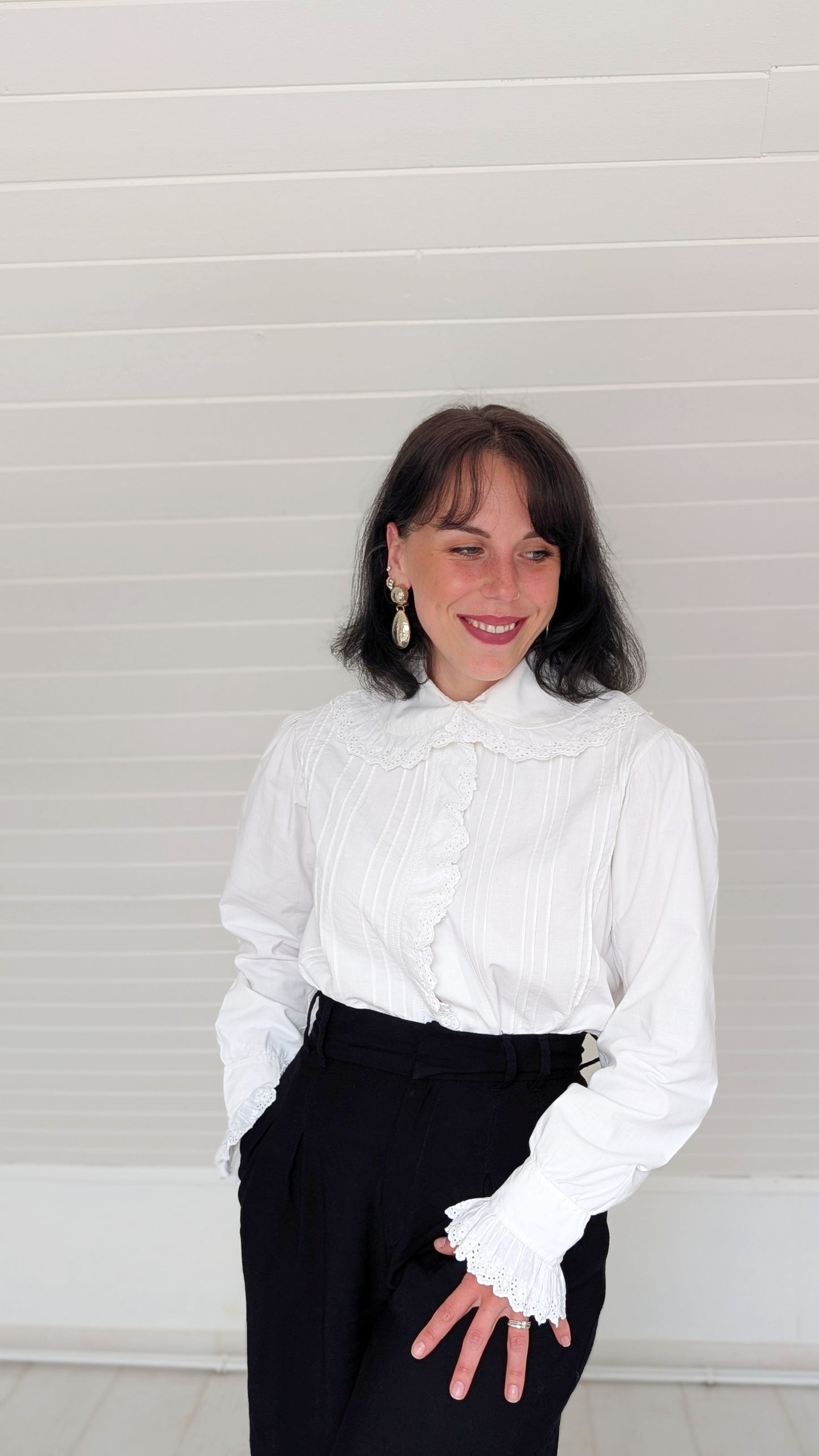 Blouse ancienne coton début 1900 T38