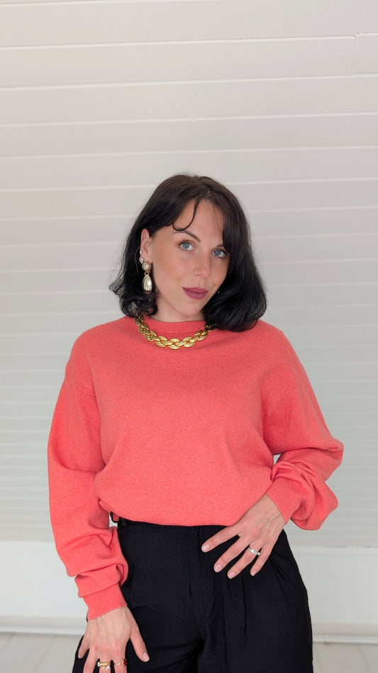 Pull laine douce corail T40-42