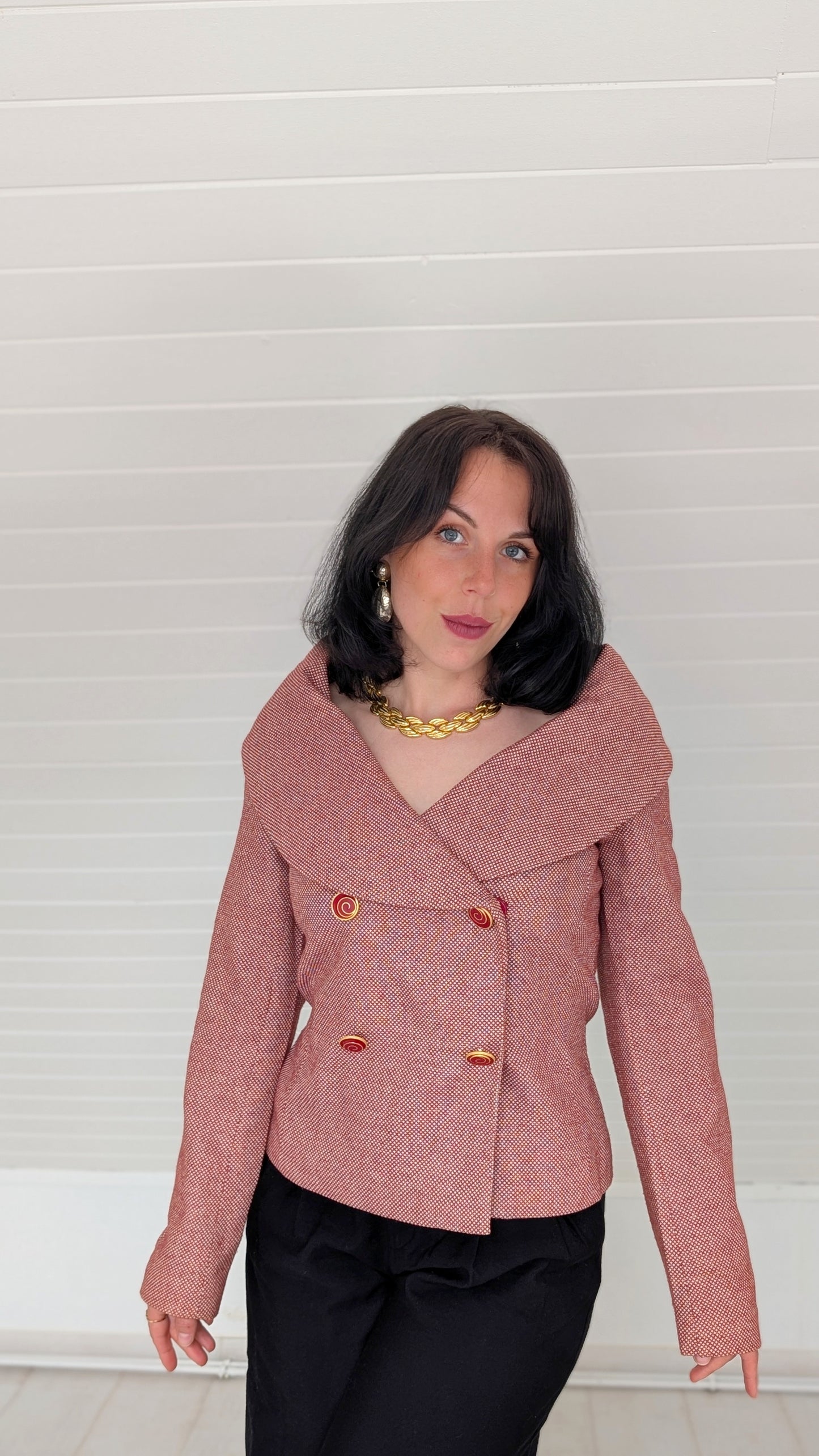 Blazer élégant laine et coton T36-38