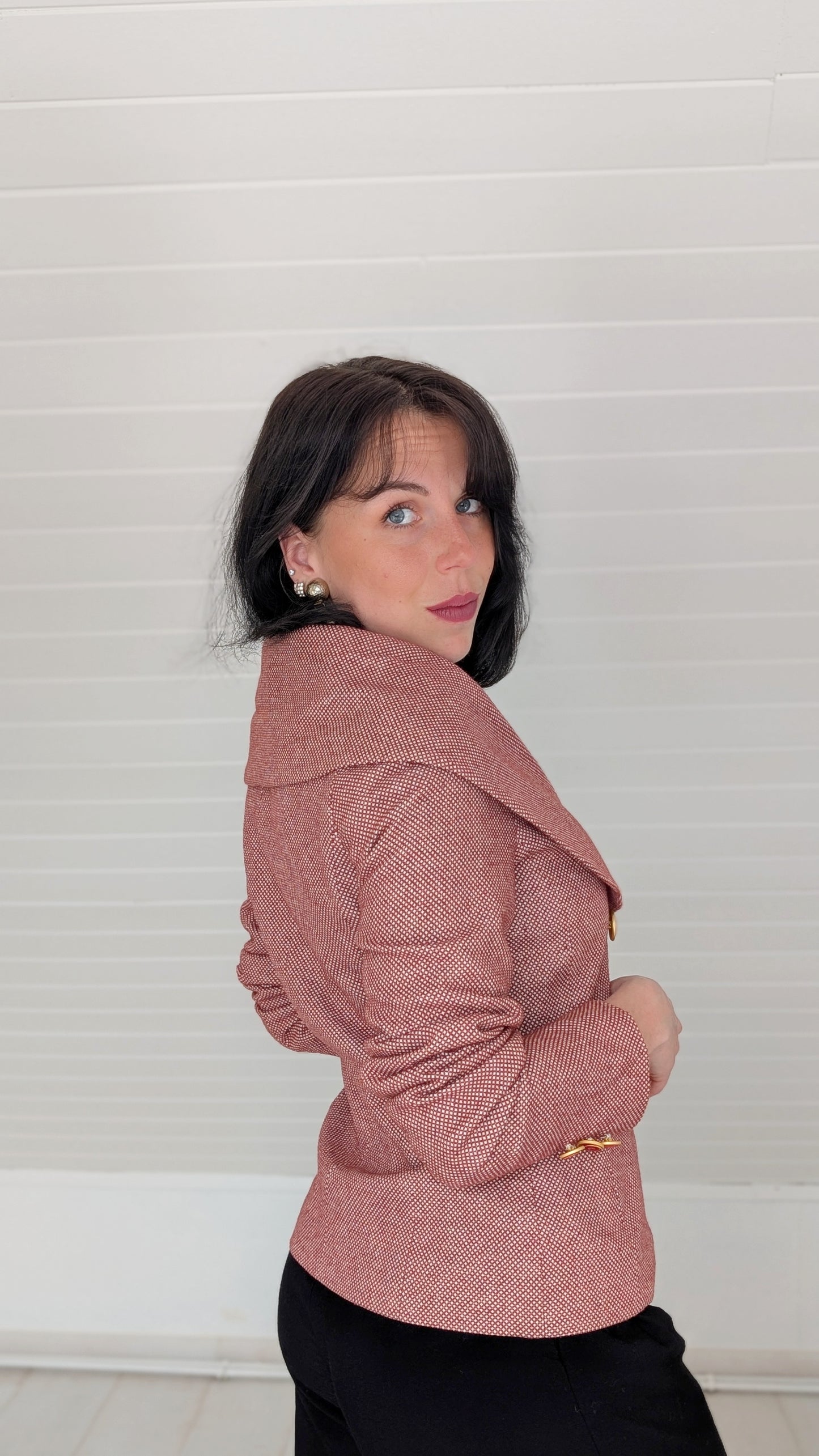Blazer élégant laine et coton T36-38