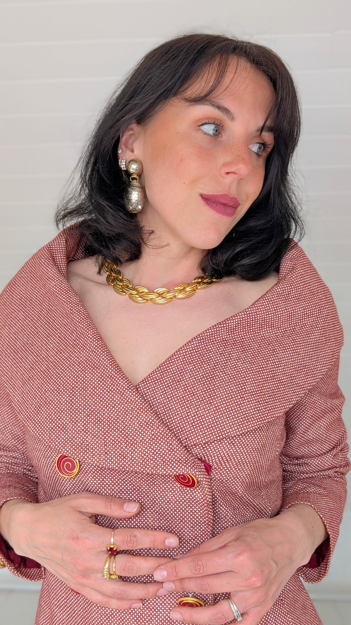 Blazer élégant laine et coton T36-38