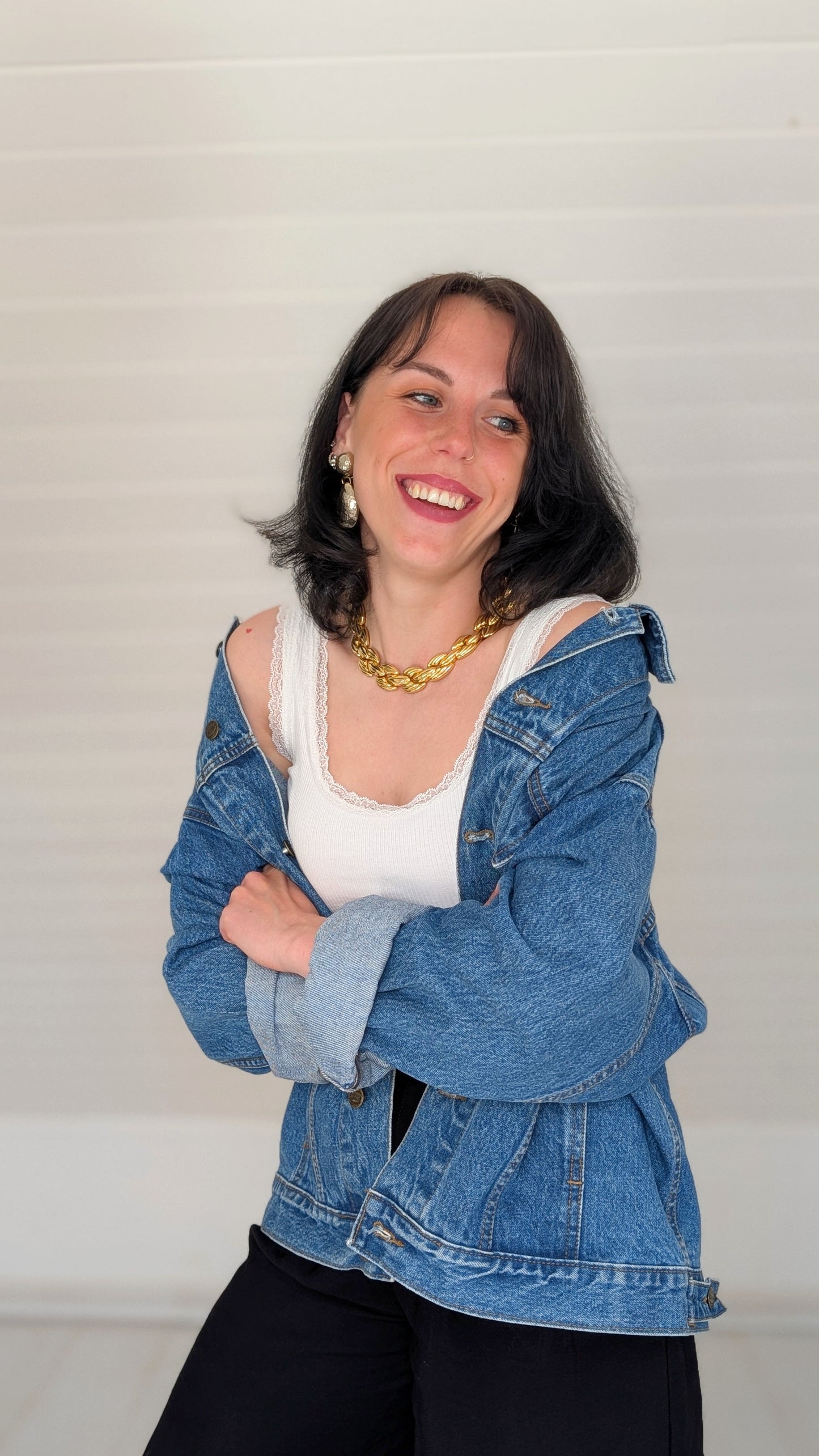 Veste jeans oversize 80s T40-42-44