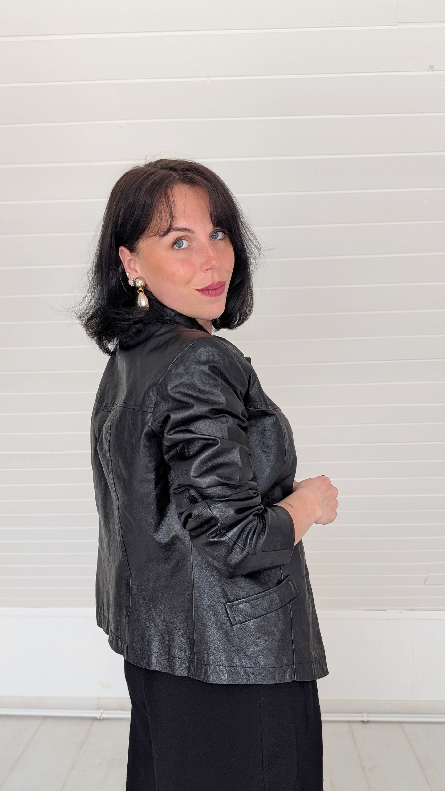 Veste cuir 1980 T38