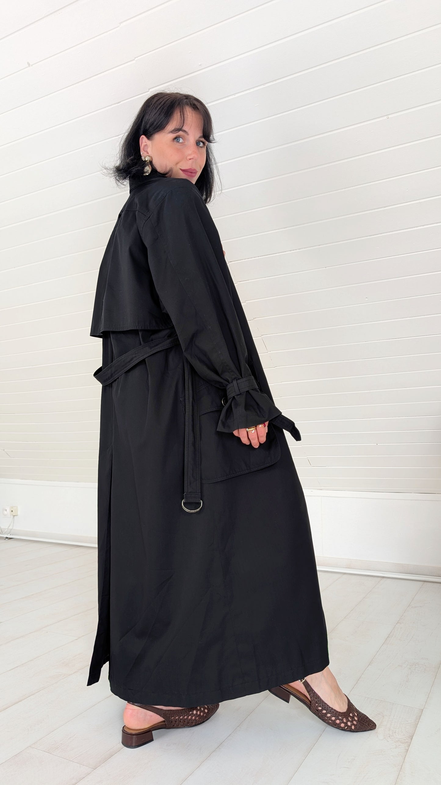 Trench long ample 1980 du 34 au 44