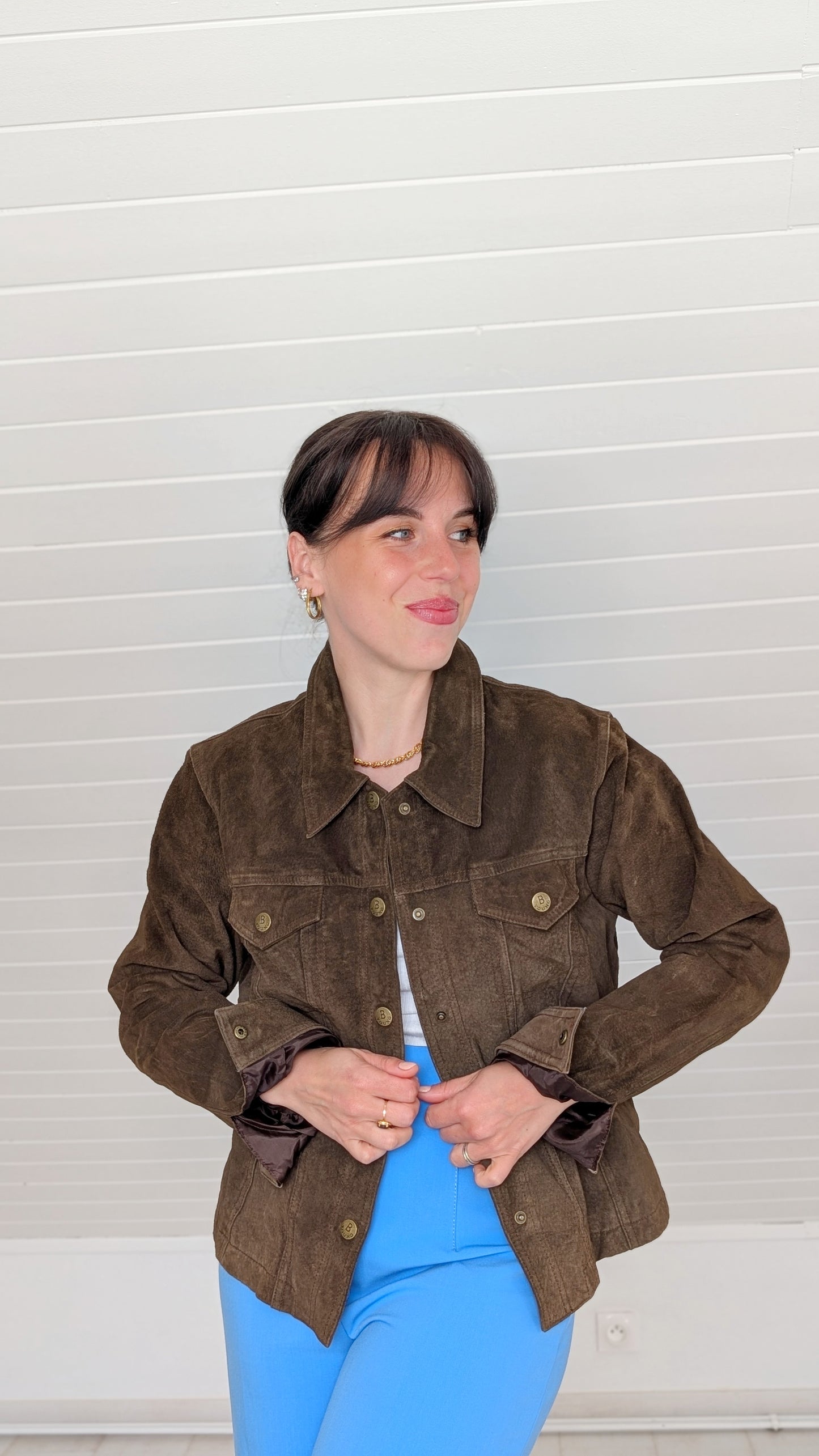 Veste cuir(daim) T38