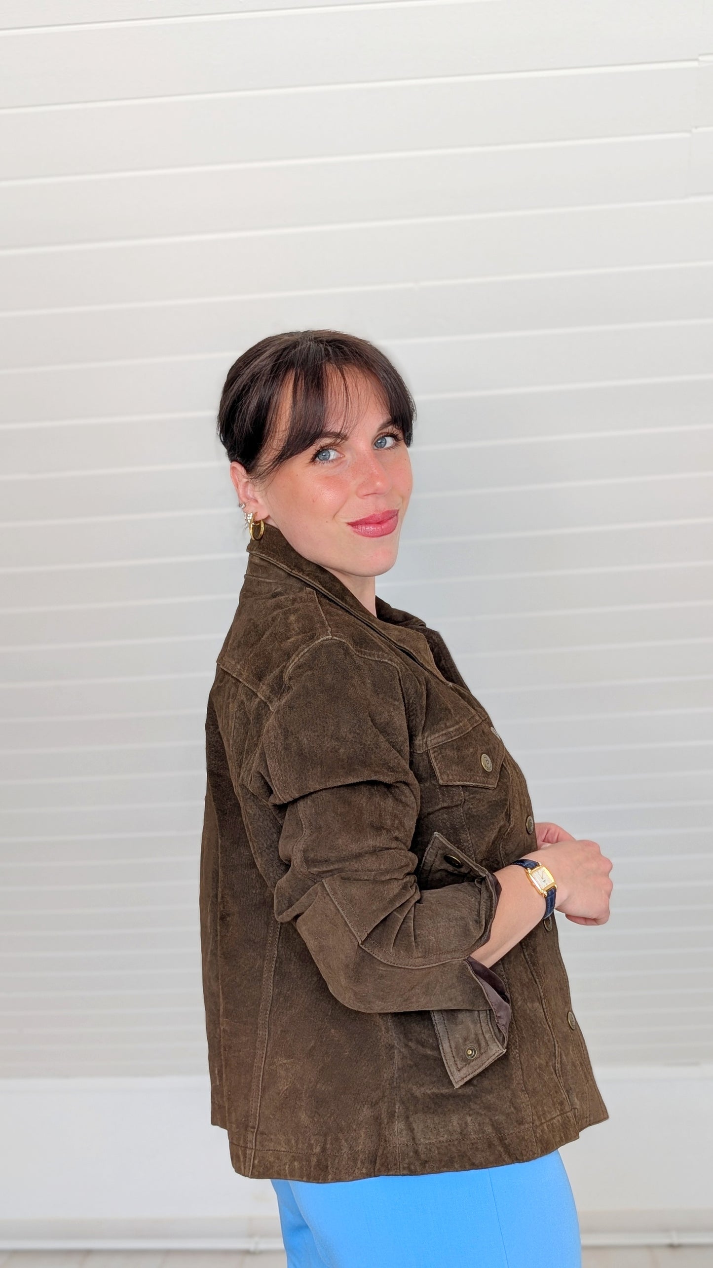 Veste cuir(daim) T38