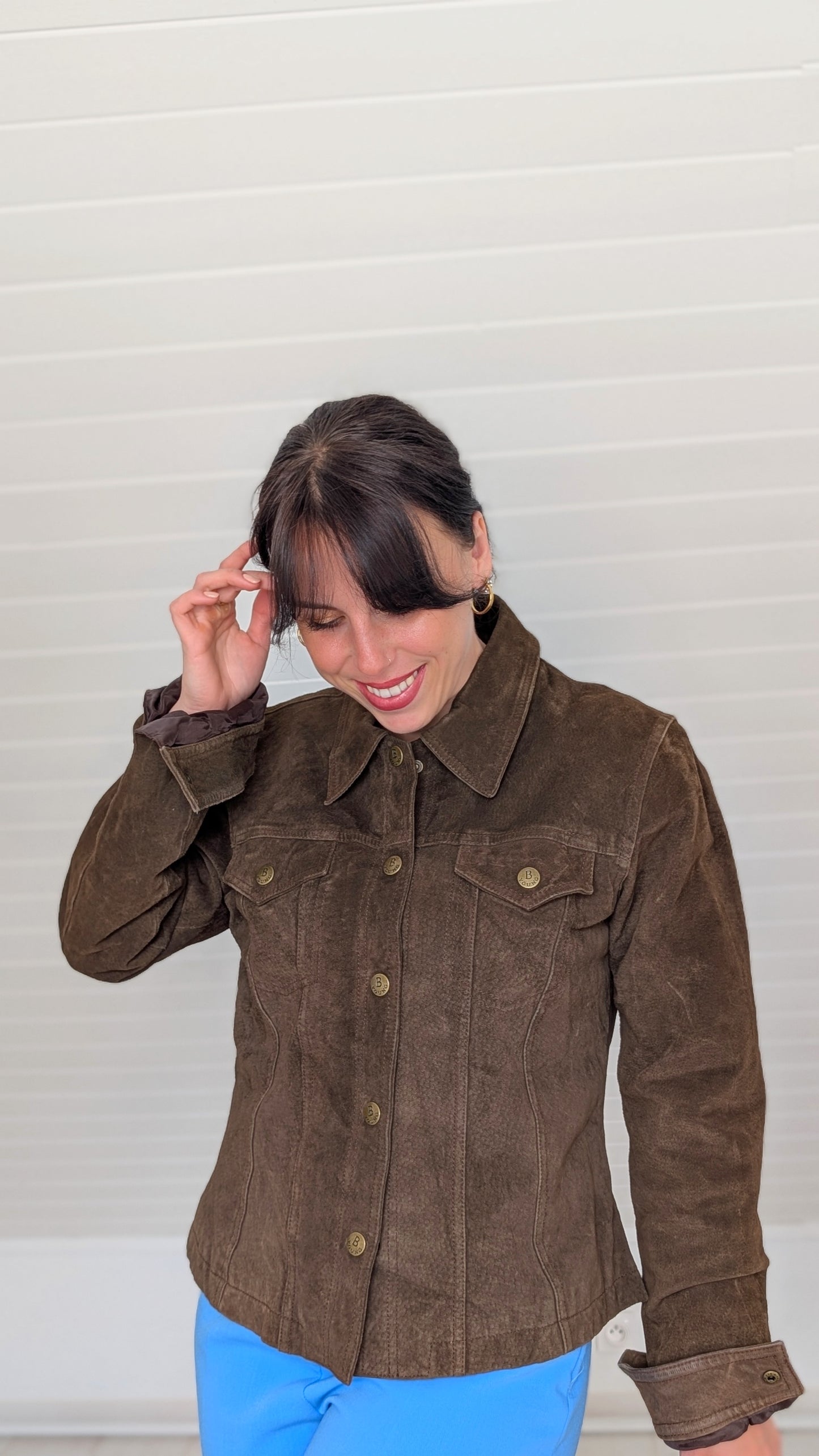 Veste cuir(daim) T38