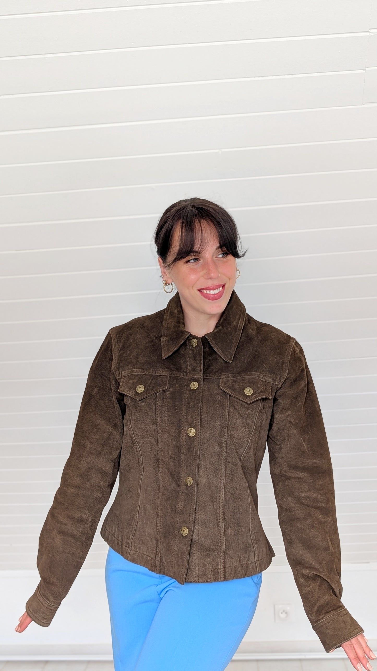 Veste cuir(daim) T38