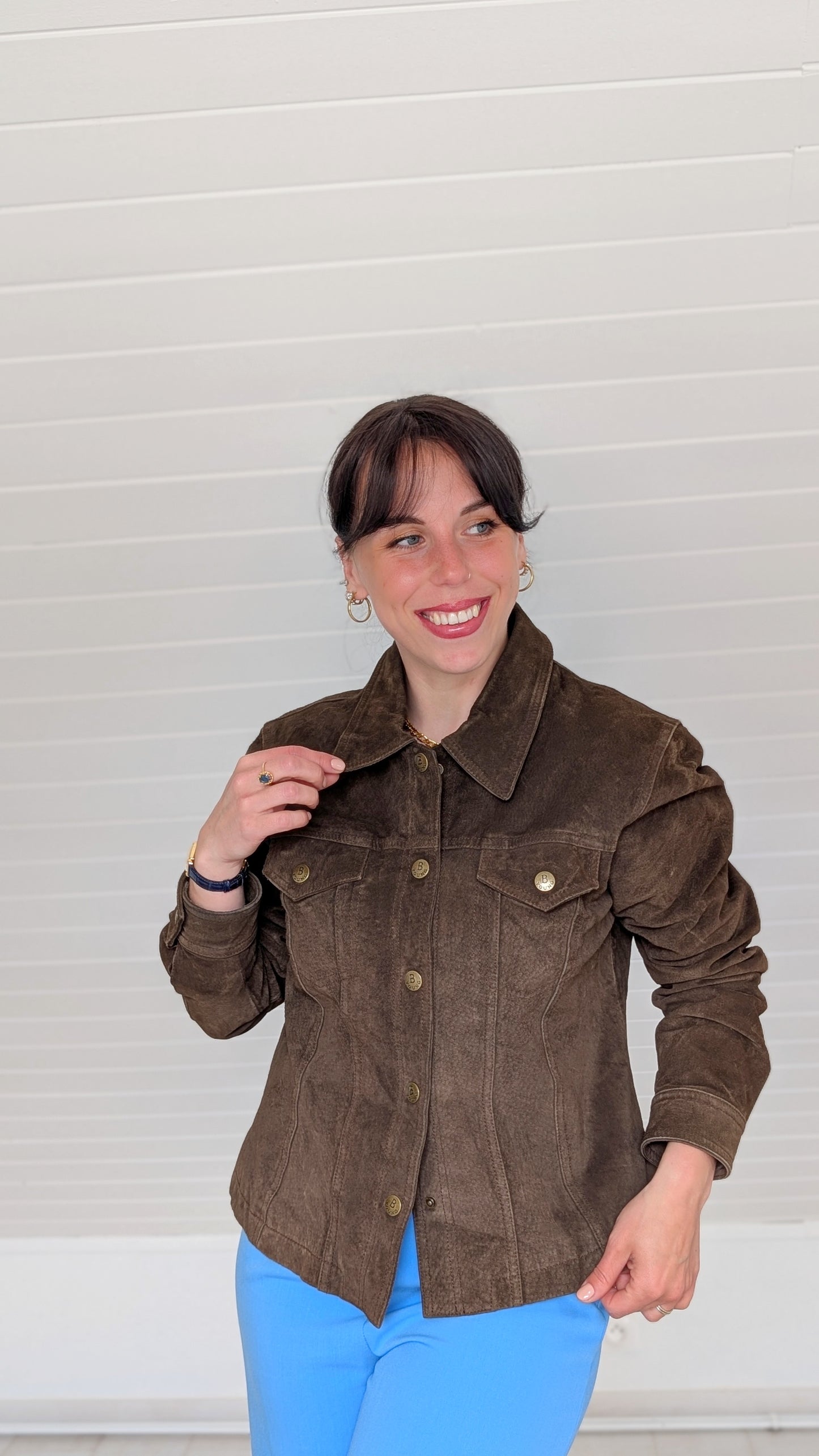 Veste cuir(daim) T38