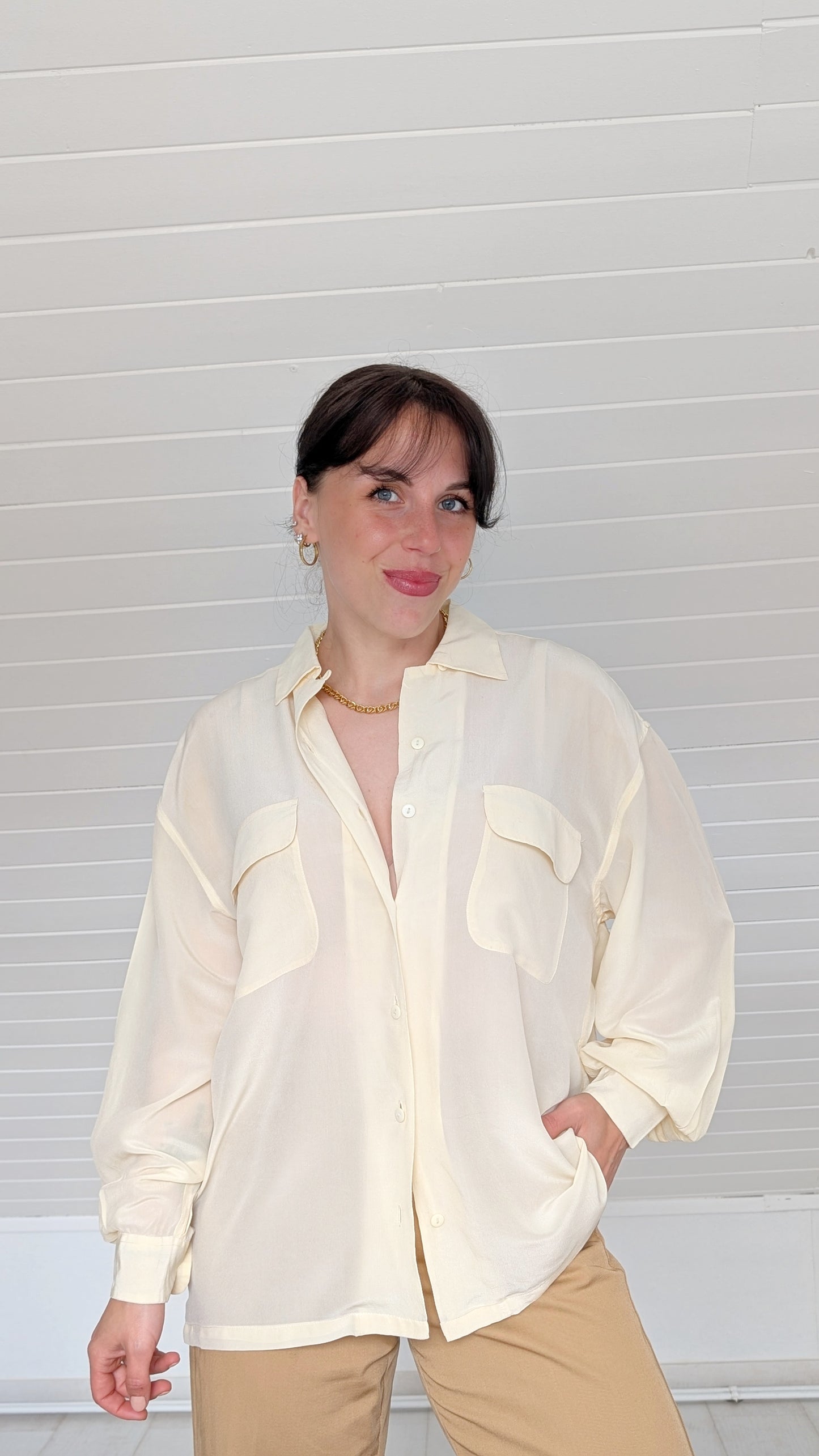Blouse soie 90s du 34 au 42