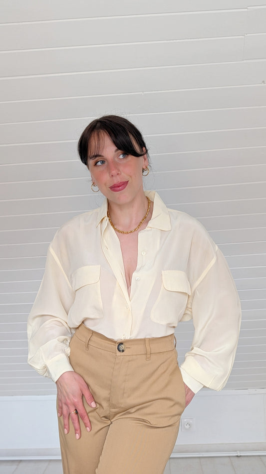 Blouse soie 90s du 34 au 42