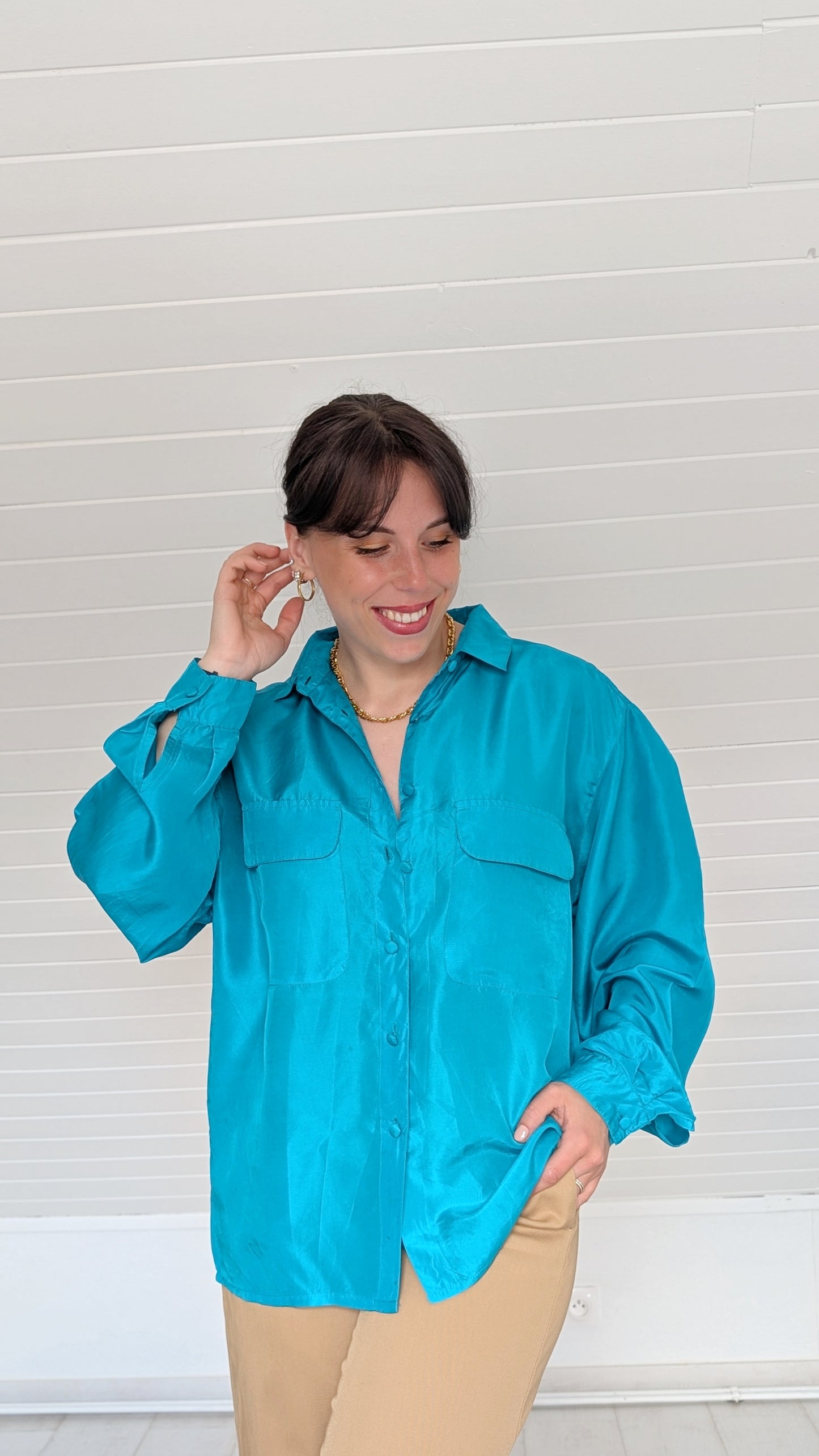 Blouse soie 90s du 34 au 42
