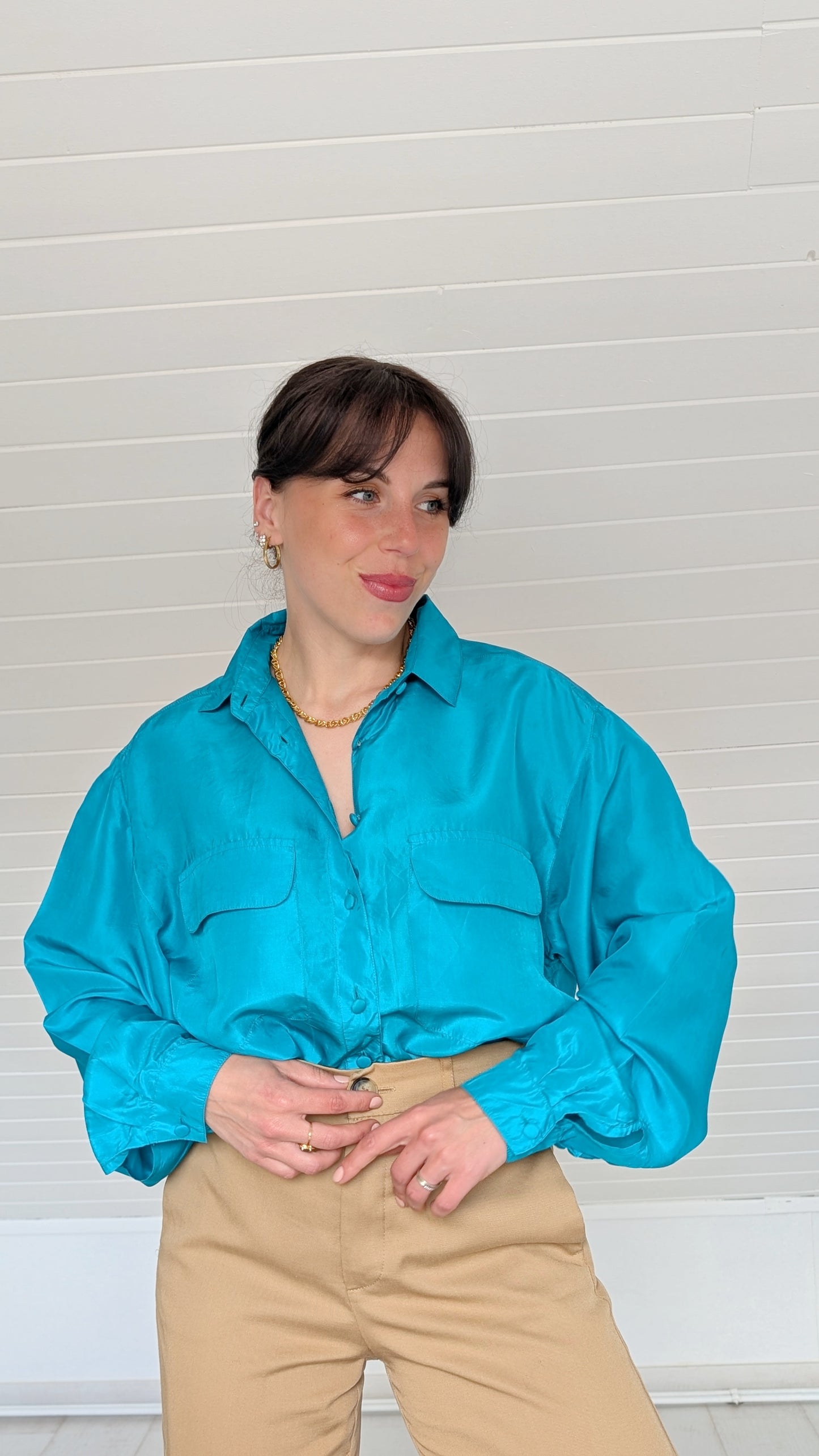 Blouse soie 90s du 34 au 42