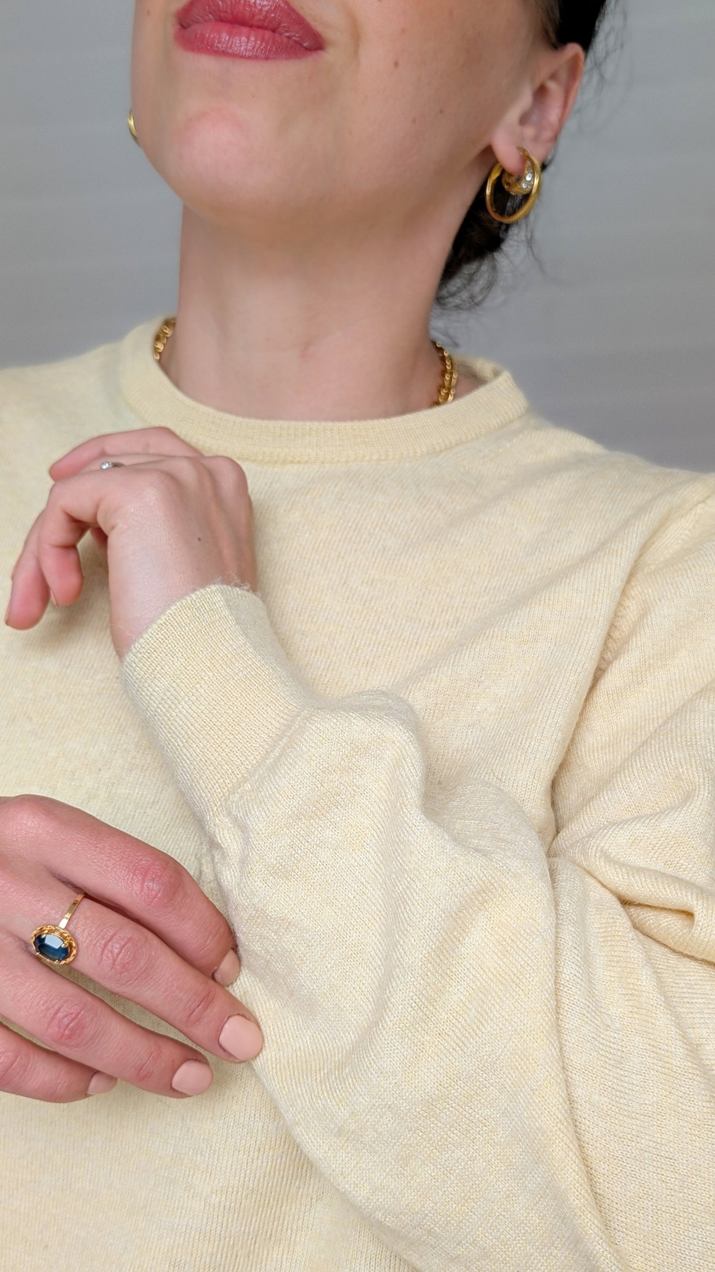 Pull laine mérinos et soie T36-38