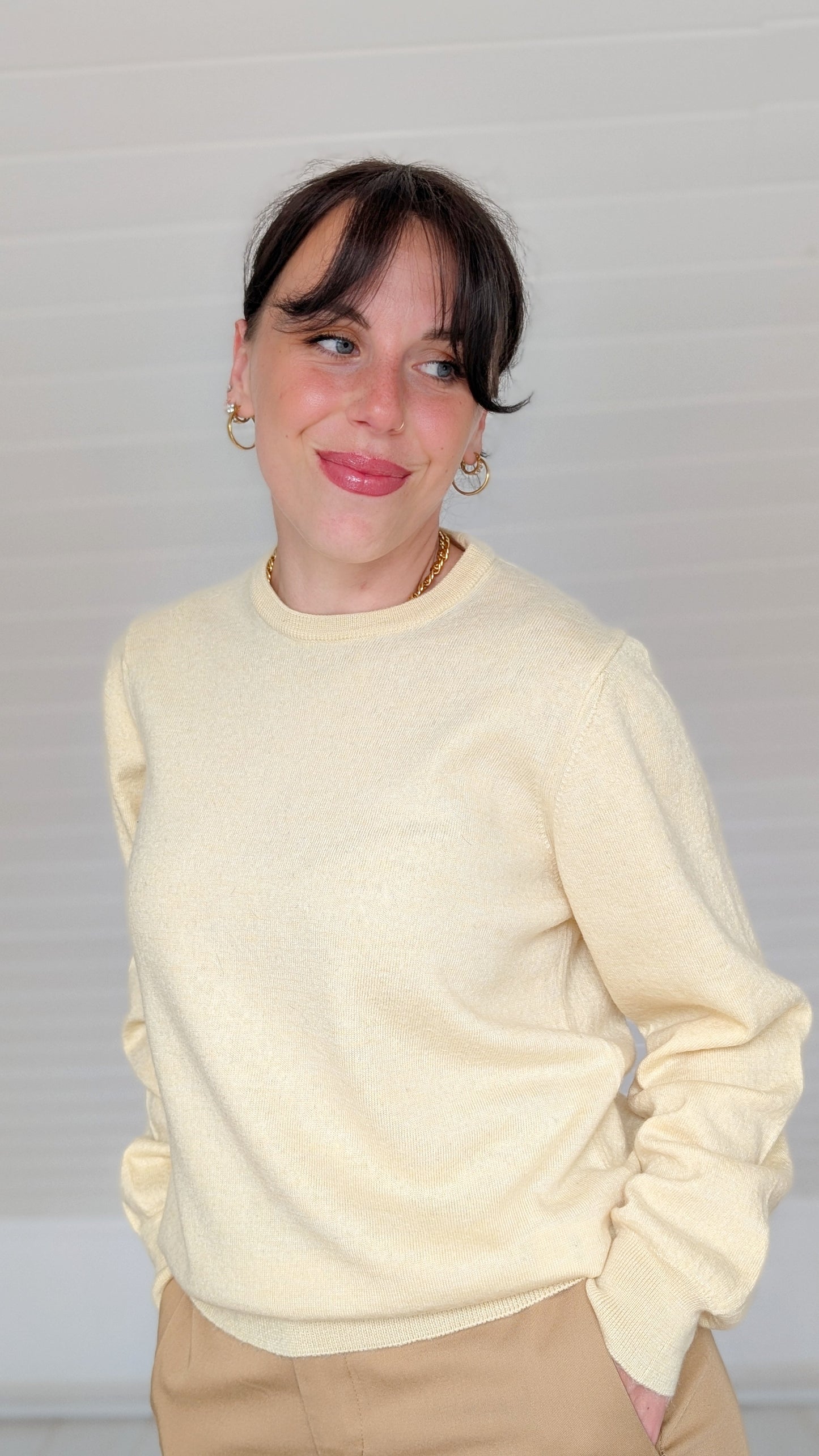 Pull laine mérinos et soie T36-38