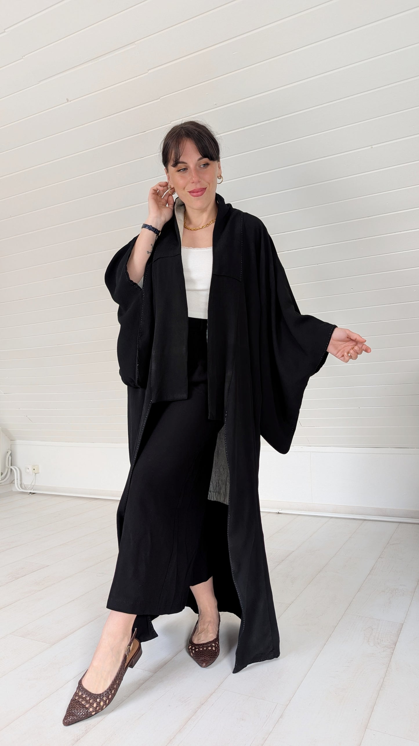 Kimono ancien soie fait main 1940-1950