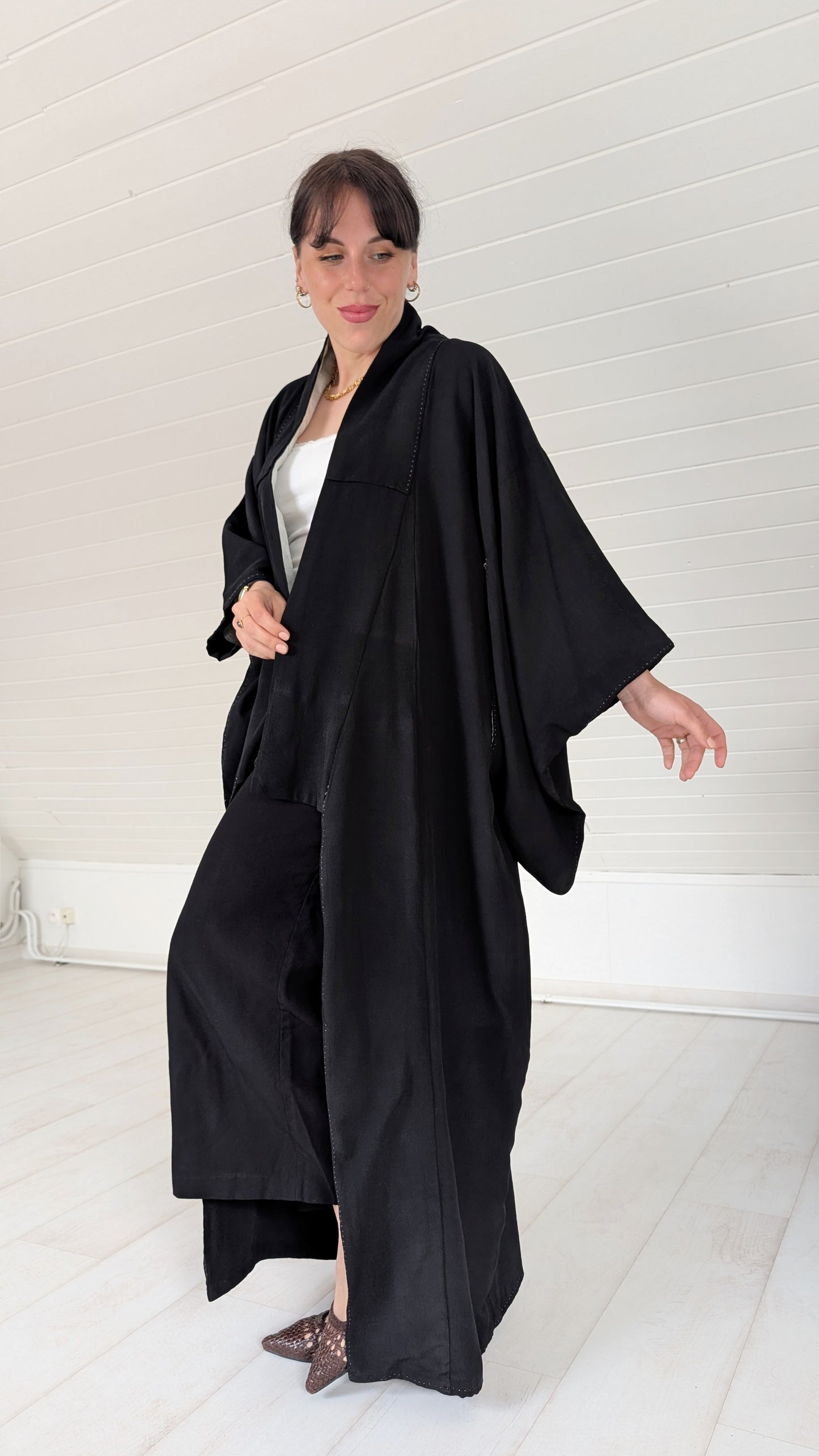 Kimono ancien soie fait main 1940-1950