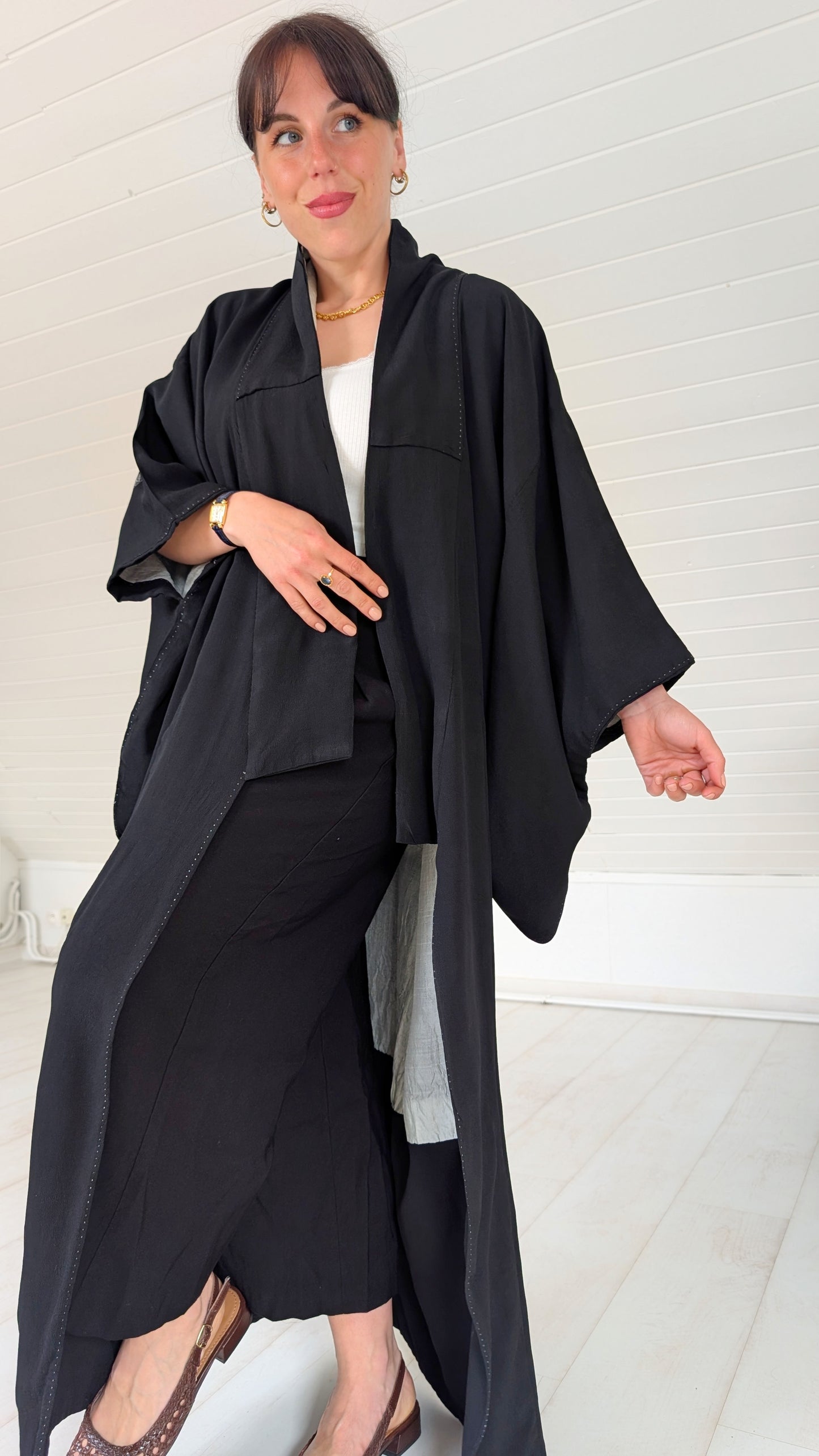 Kimono ancien soie fait main 1940-1950