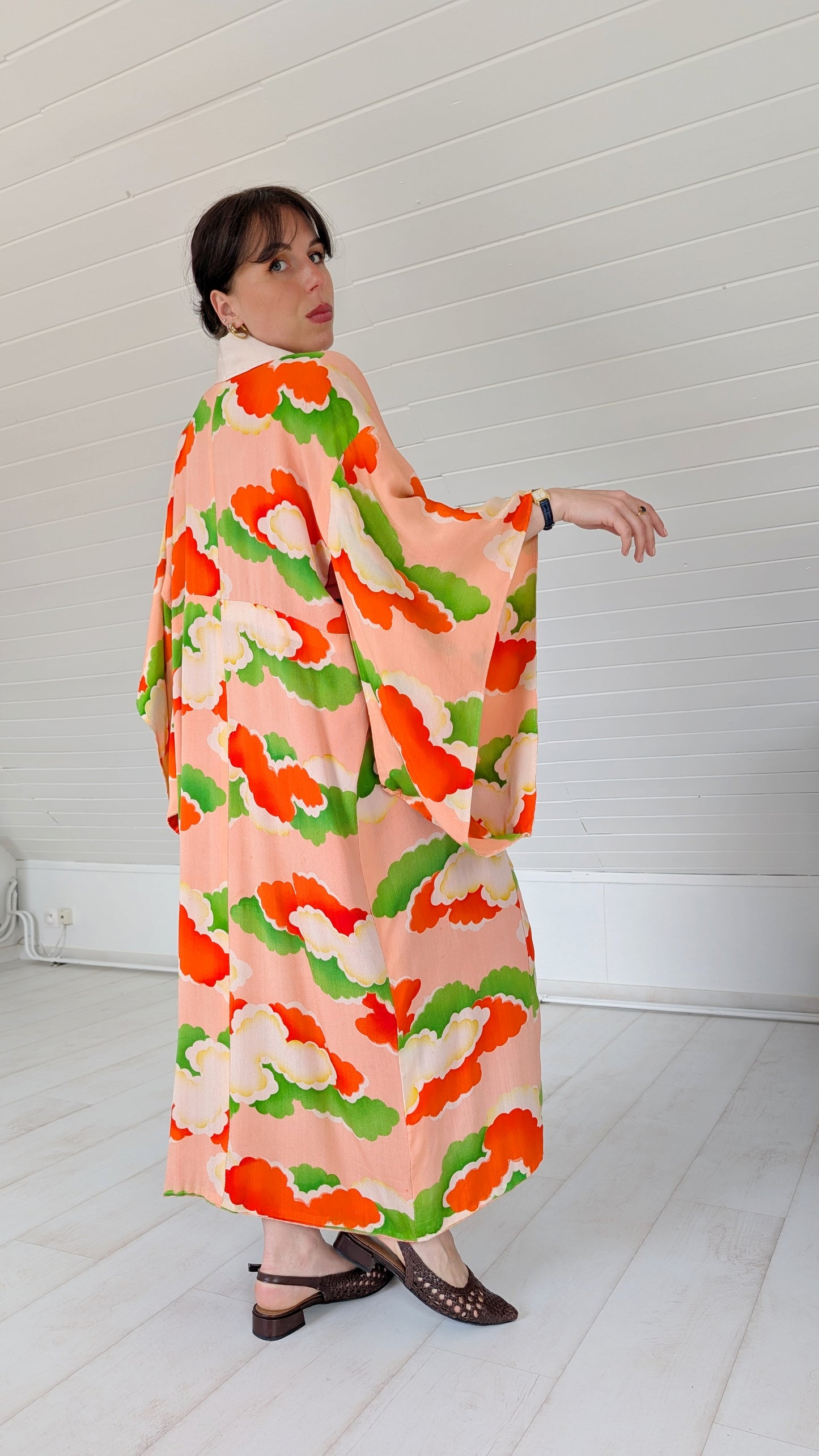 Kimono ancien 1940 en pure soie