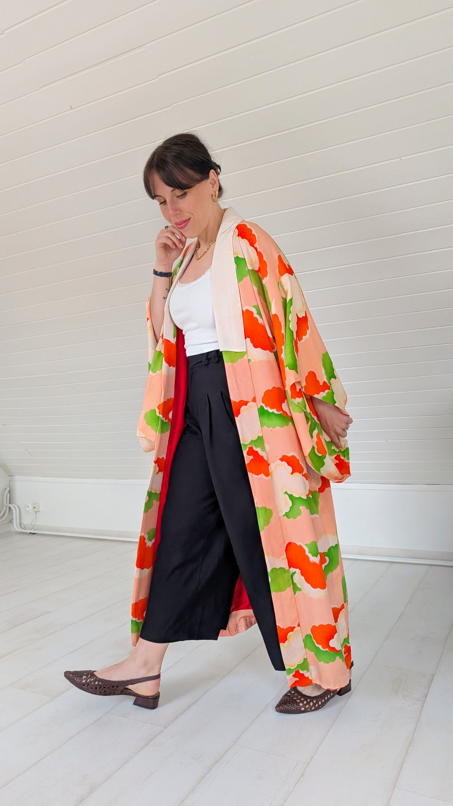 Kimono ancien 1940 en pure soie