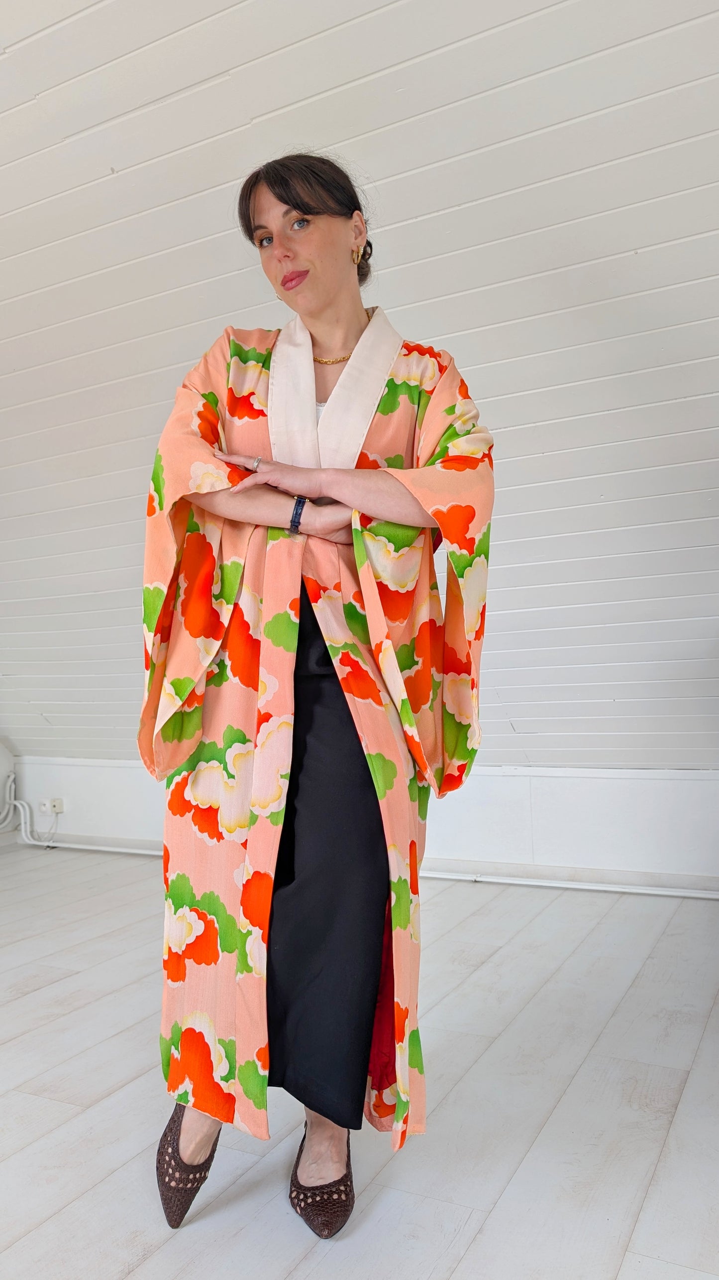 Kimono ancien 1940 en pure soie