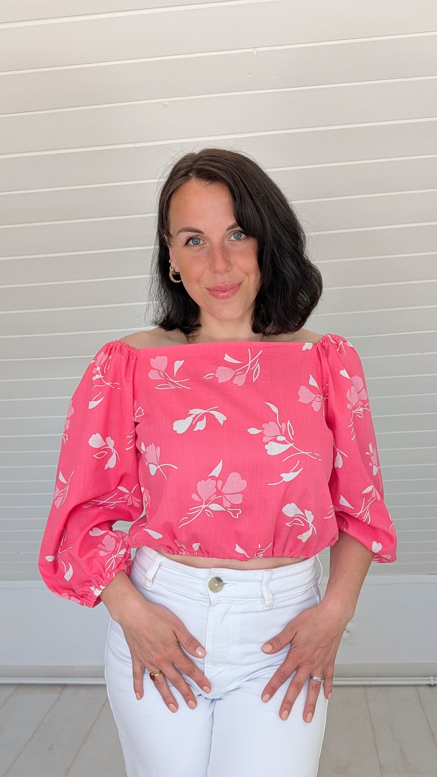 Blouse 70s coton T36-38