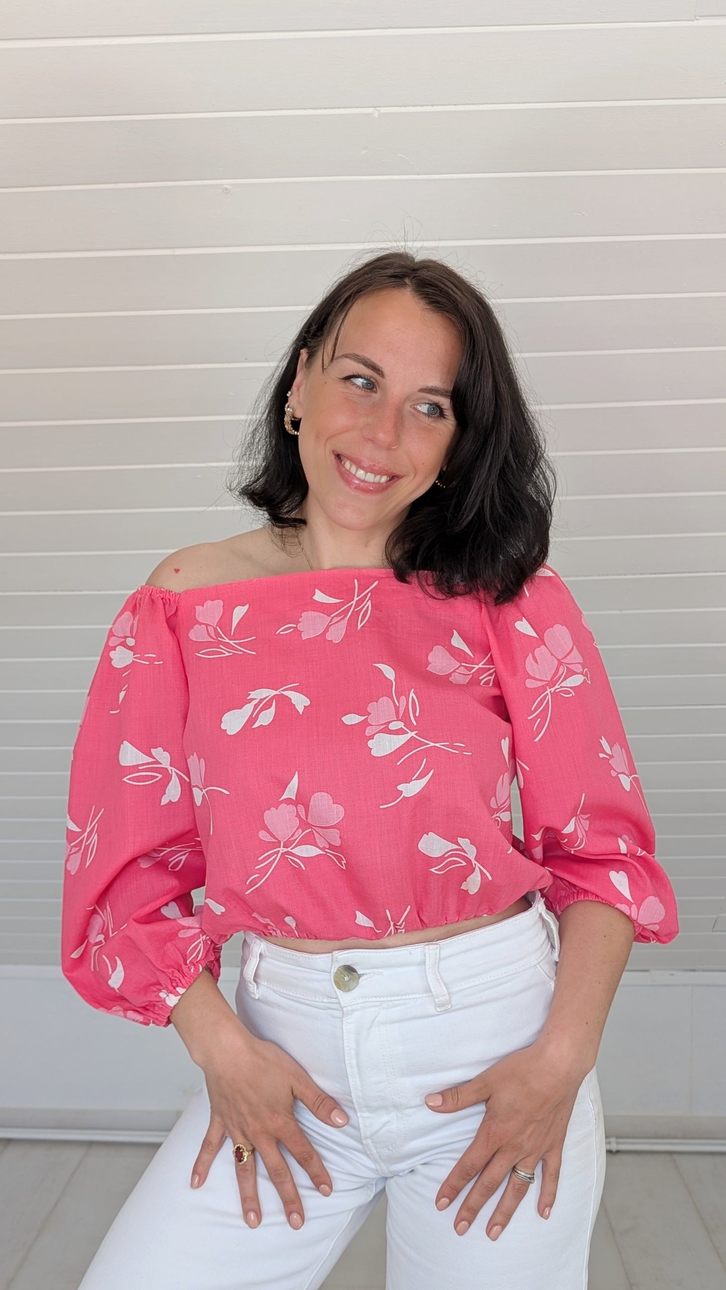 Blouse 70s coton T36-38