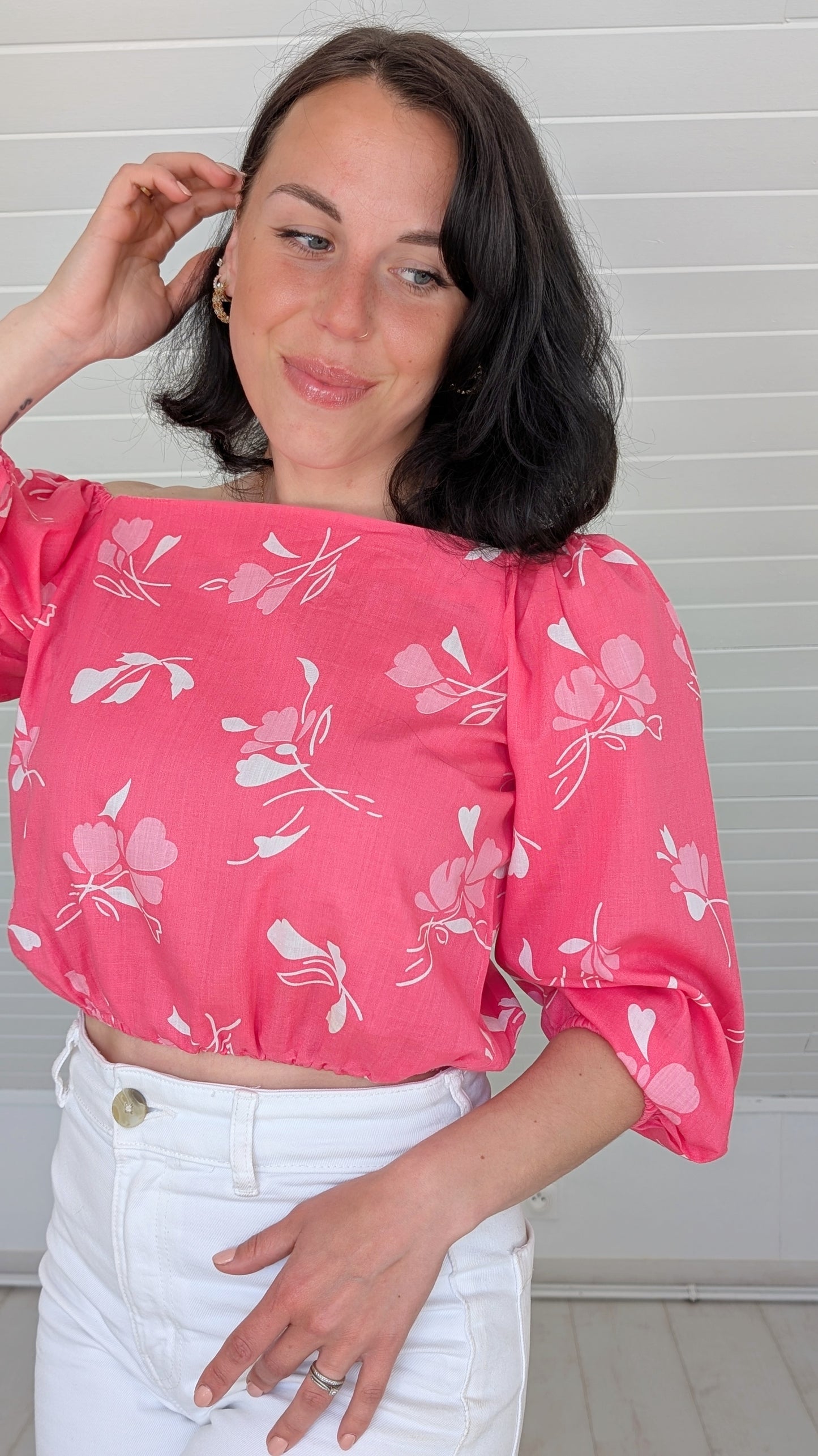 Blouse 70s coton T36-38