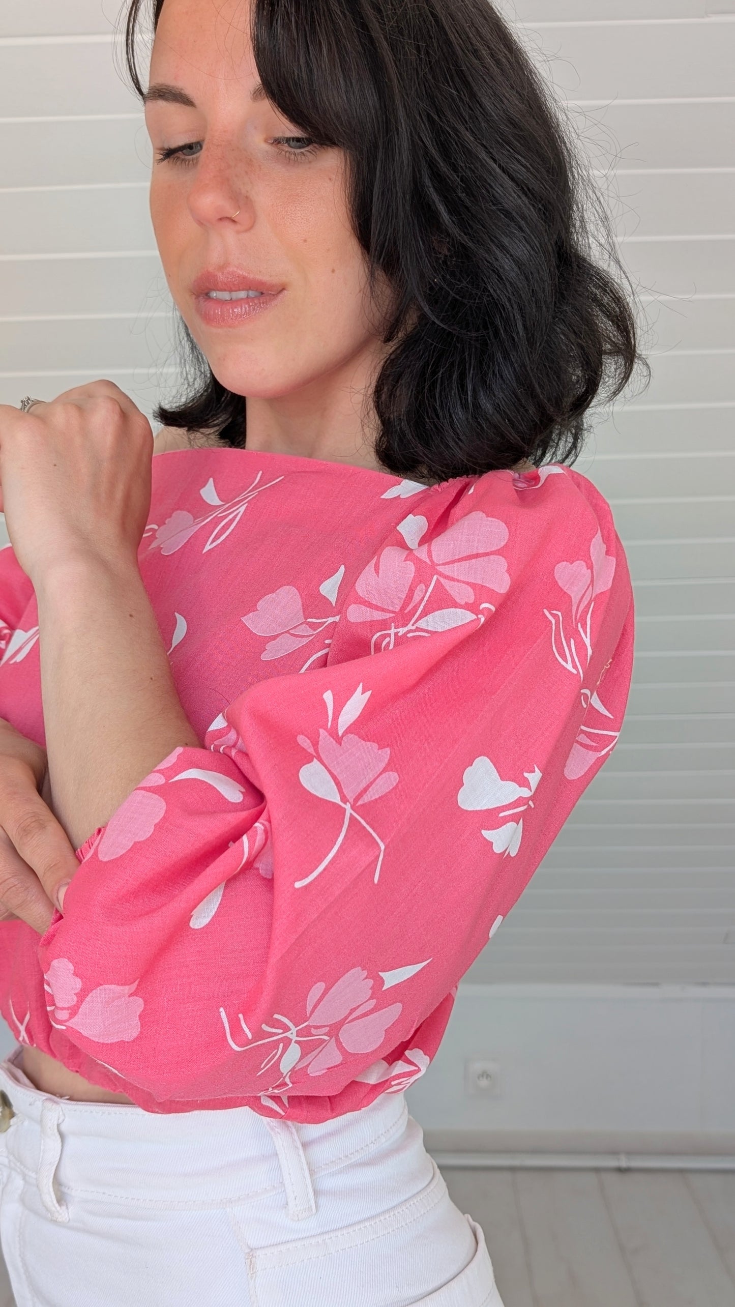 Blouse 70s coton T36-38