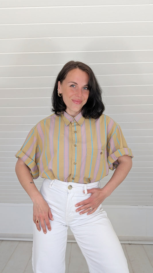 Chemise rayée coton T42-44