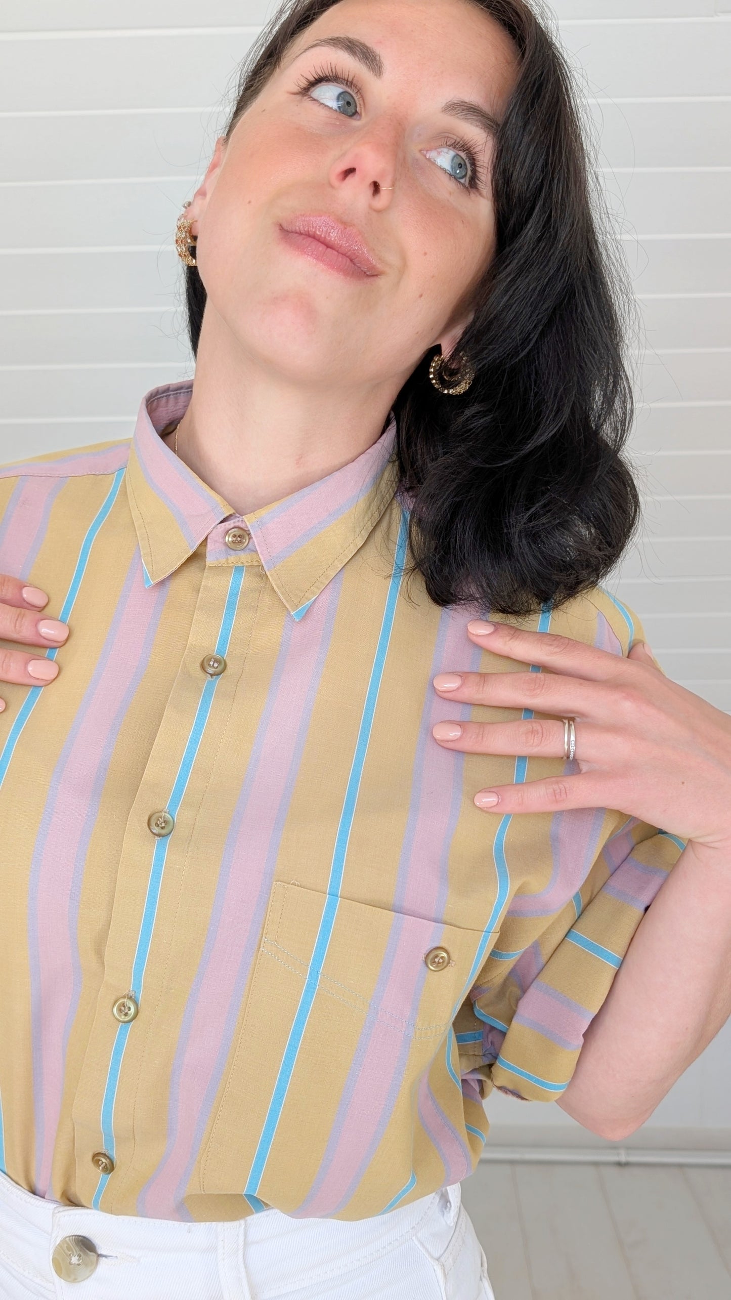 Chemise rayée coton T42-44