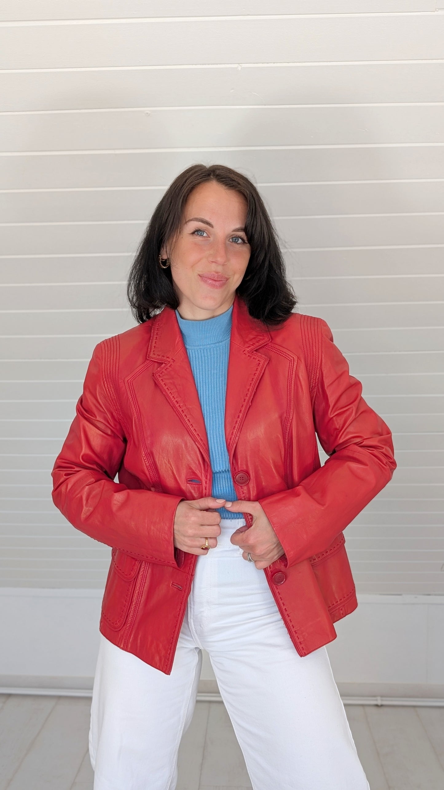 Veste cuir agneau T38-40