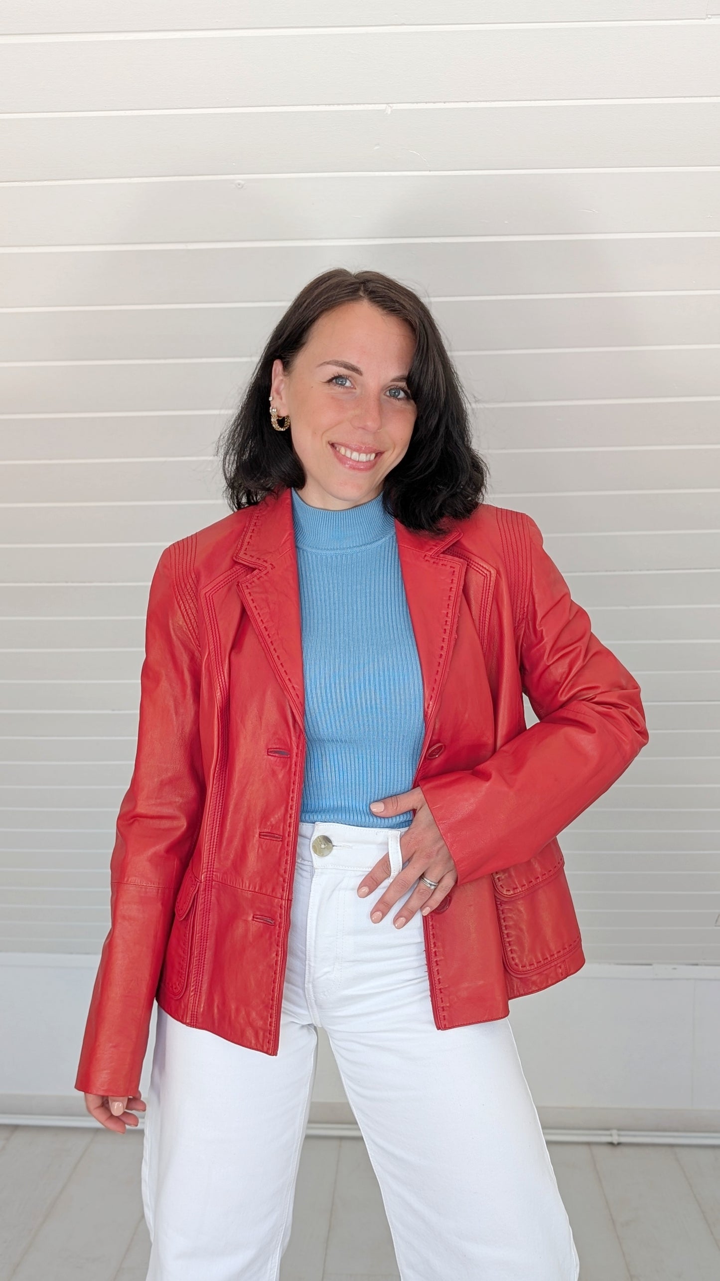 Veste cuir agneau T38-40
