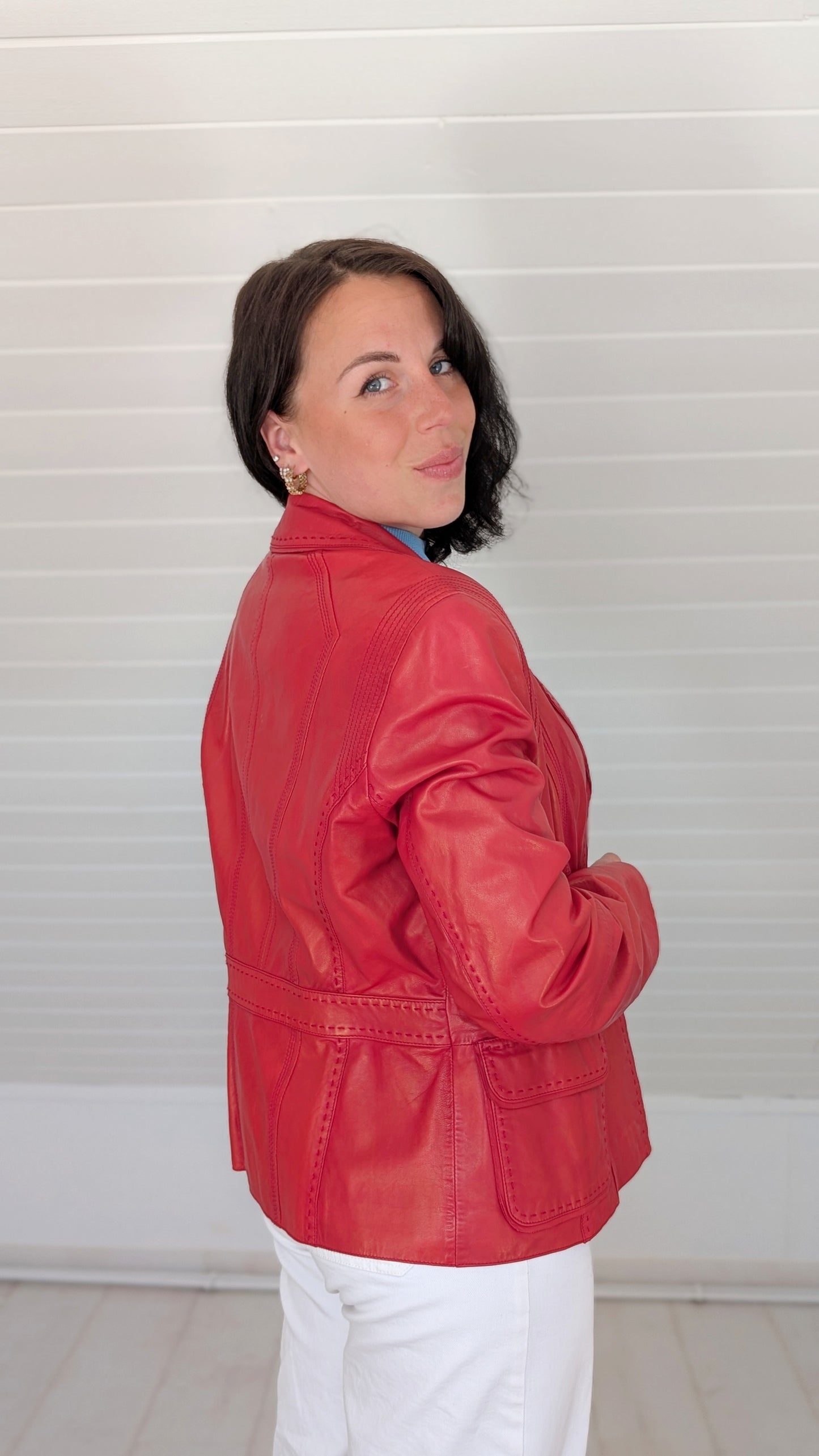 Veste cuir agneau T38-40