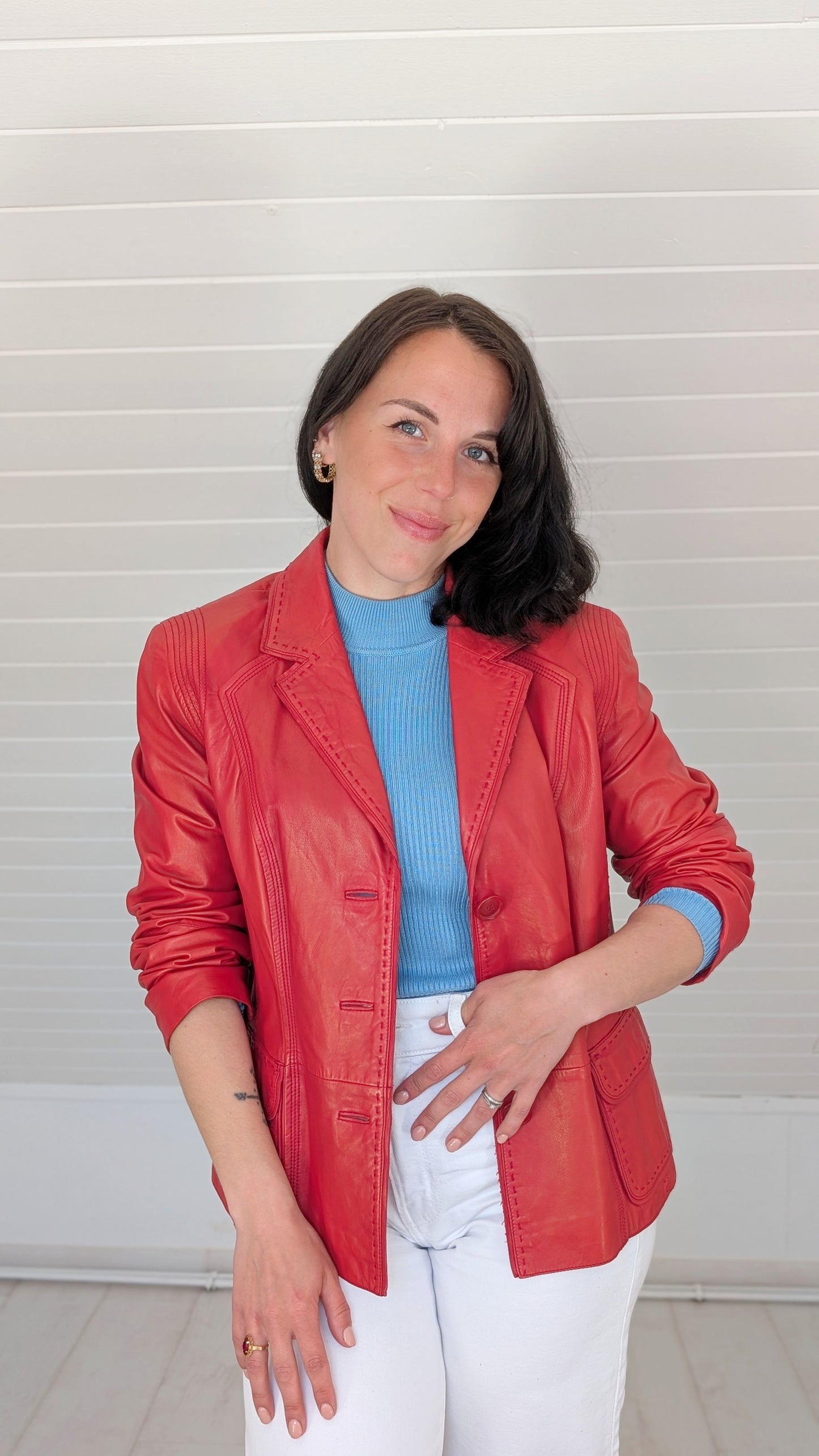 Veste cuir agneau T38-40