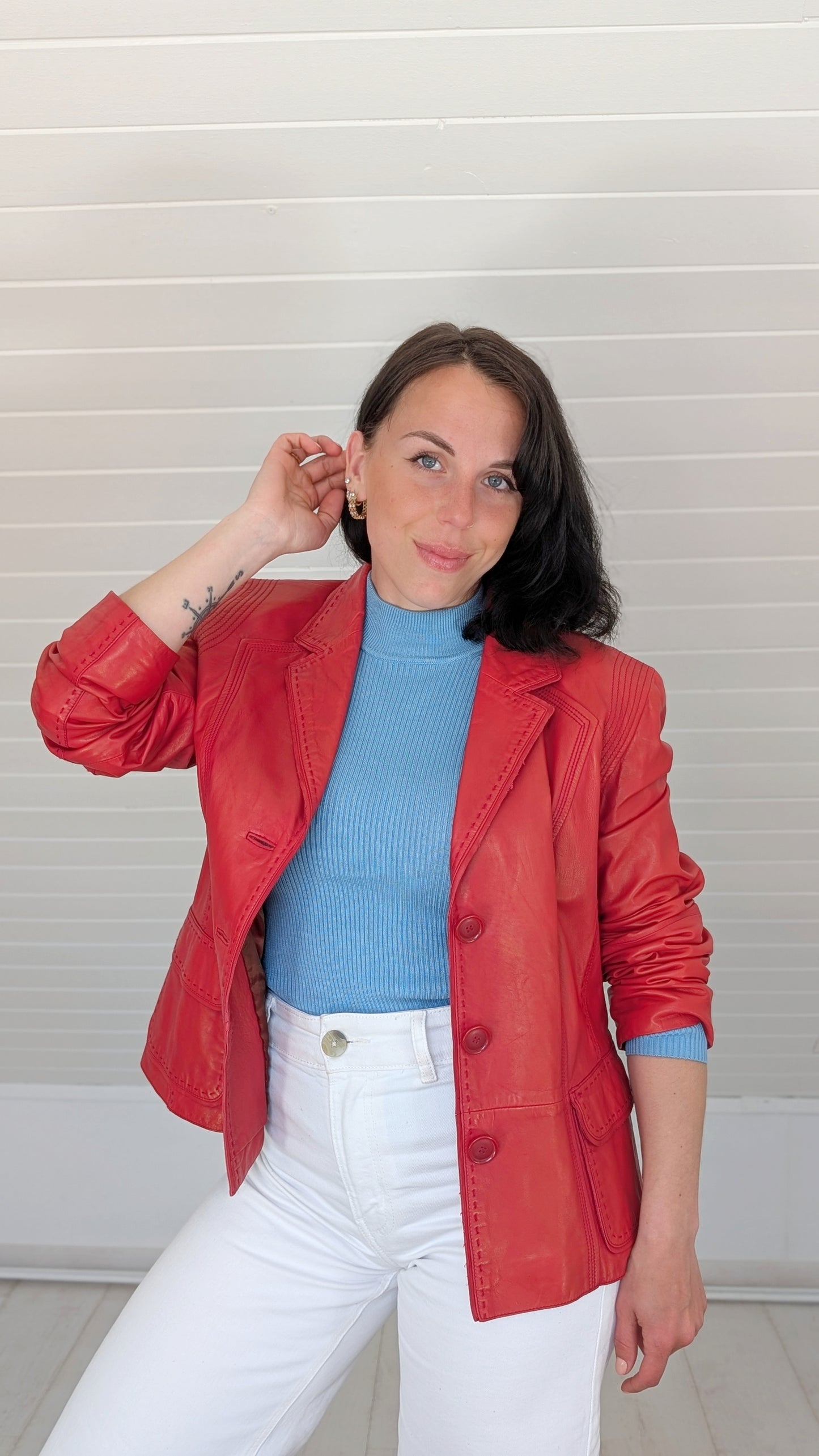 Veste cuir agneau T38-40