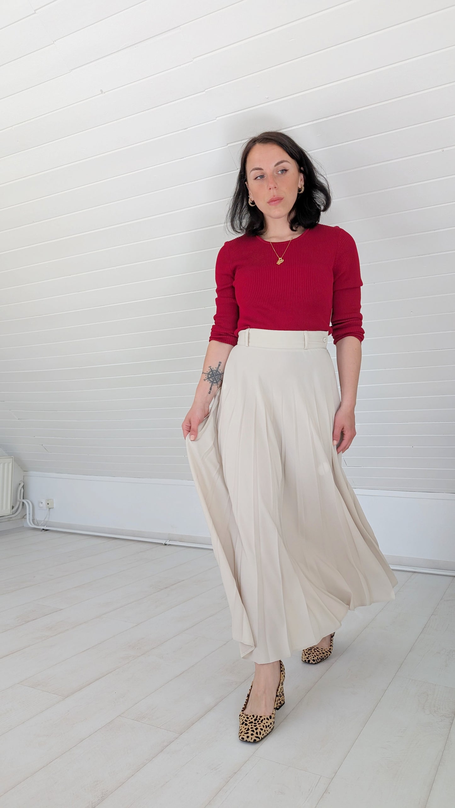 Jupe 90s midi T36