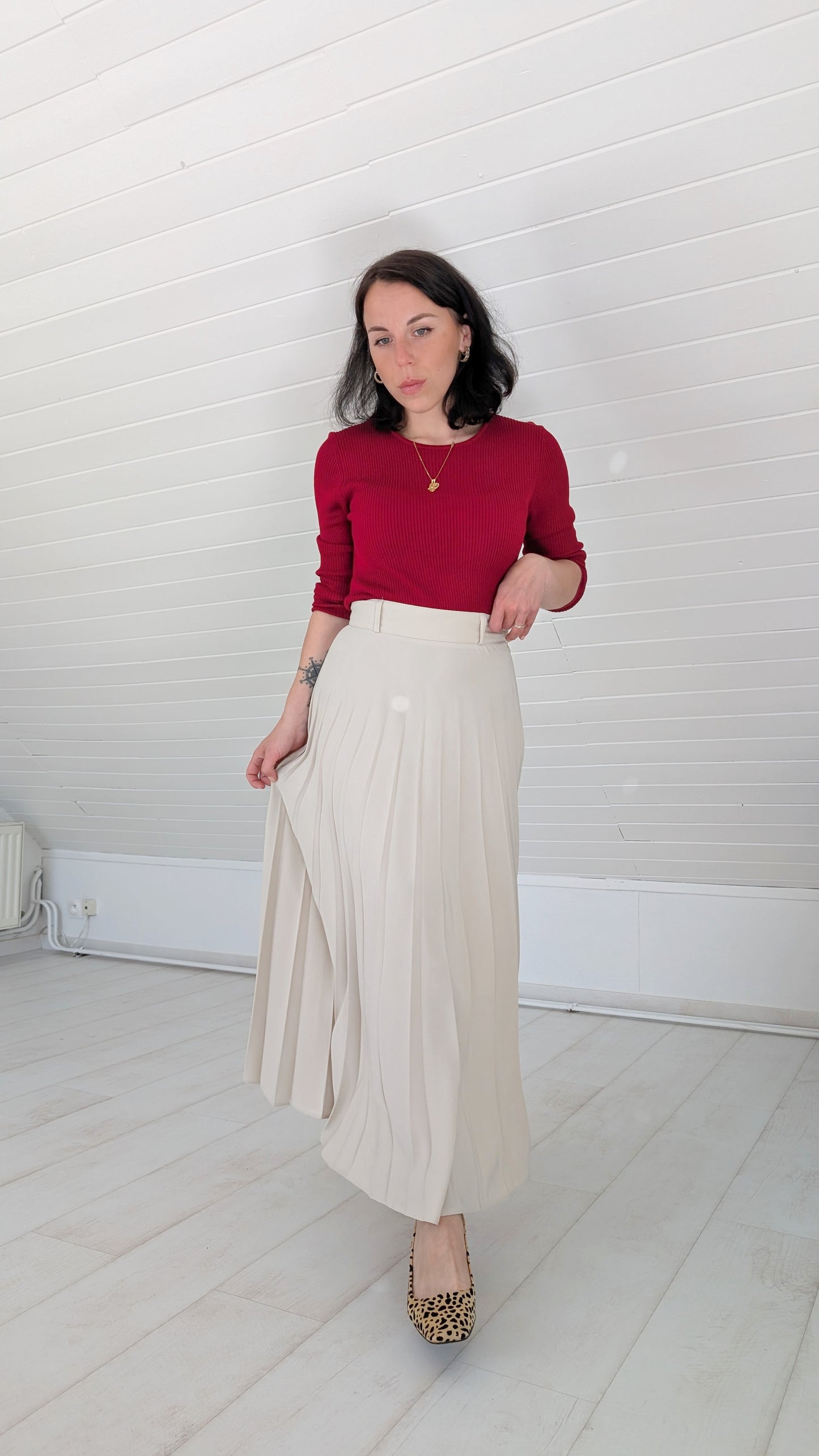 Jupe 90s midi T36