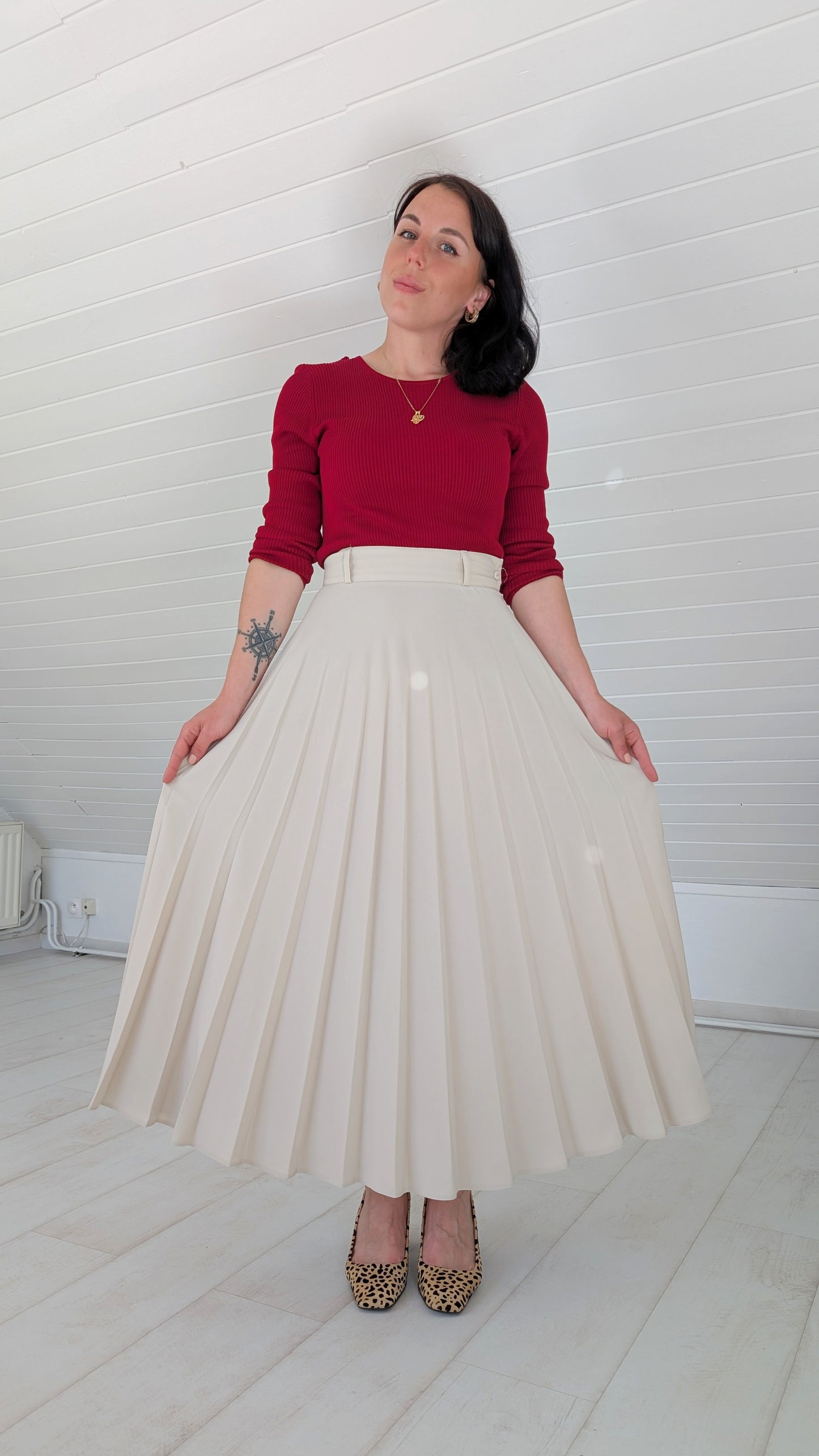 Jupe 90s midi T36