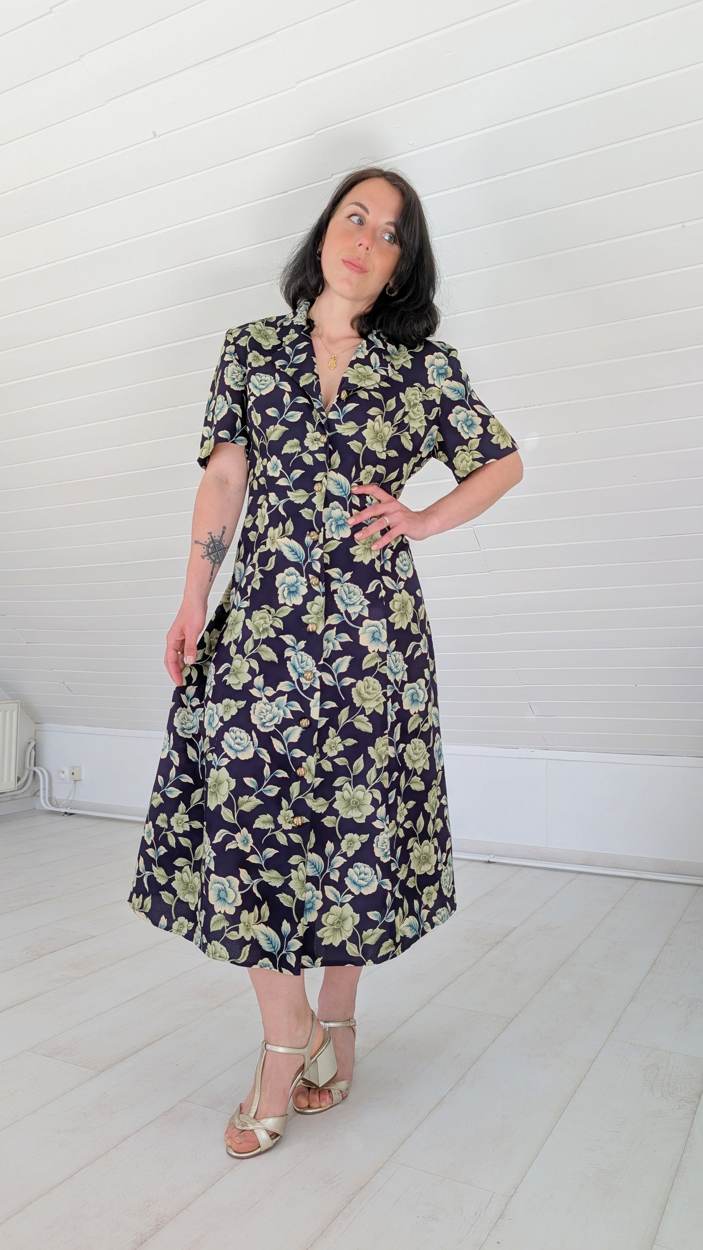 Robe 90s viscose T42