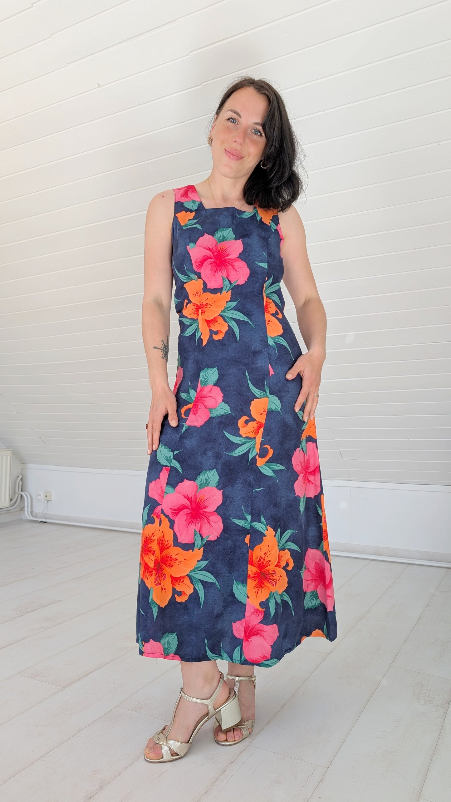 Robe 90s viscose T36