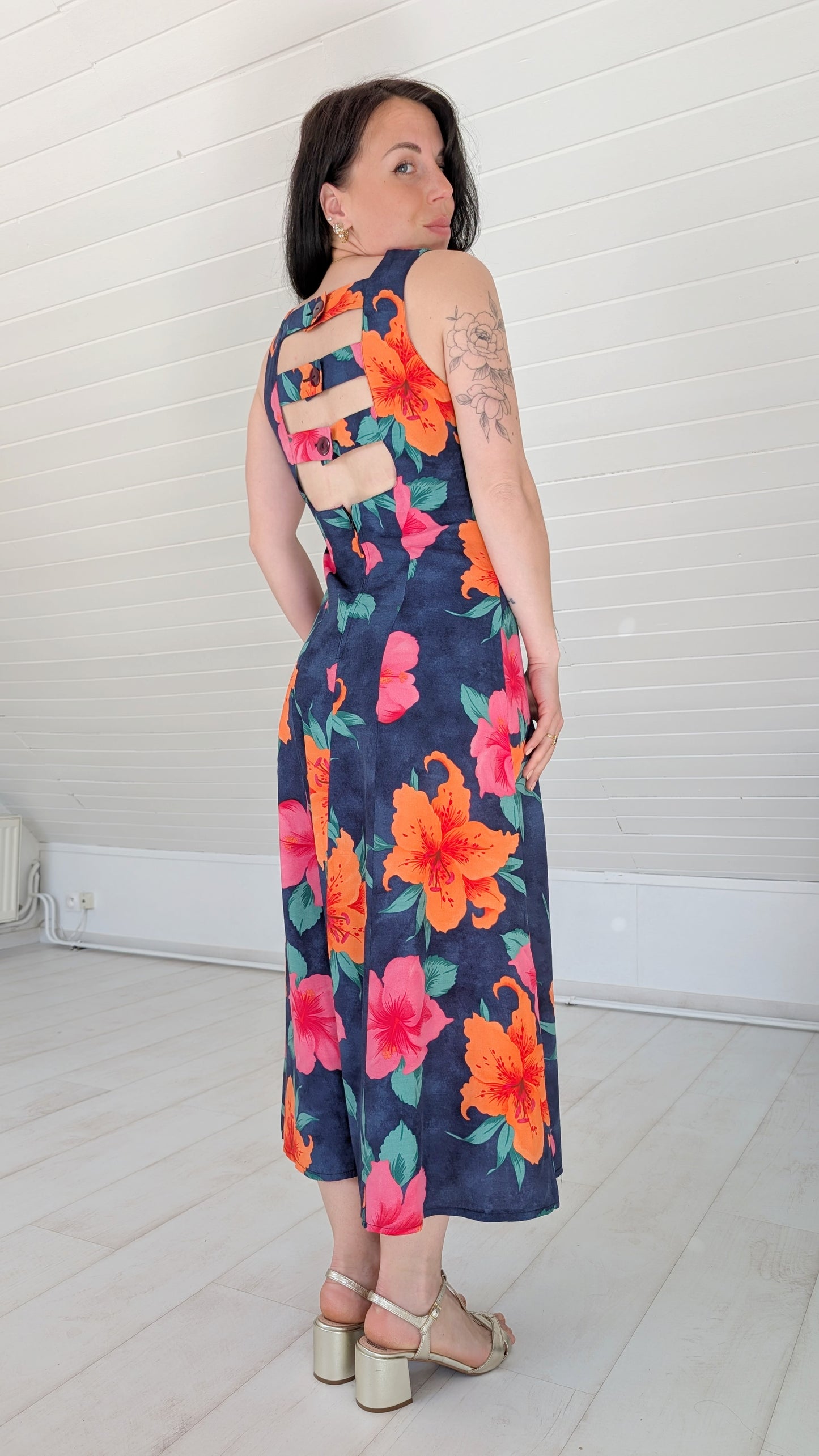 Robe 90s viscose T36