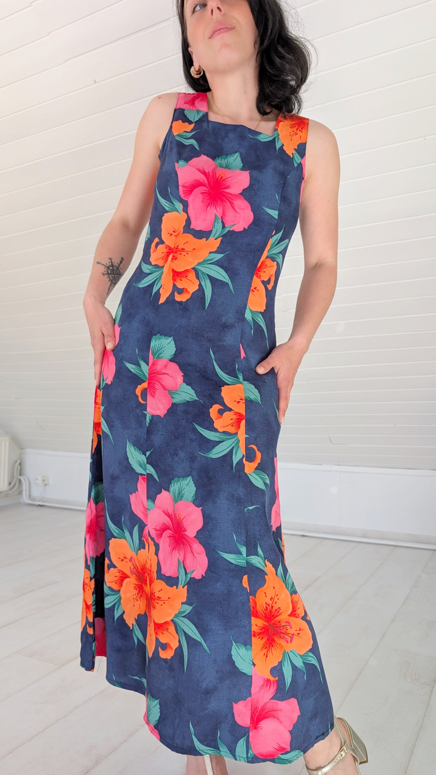 Robe 90s viscose T36