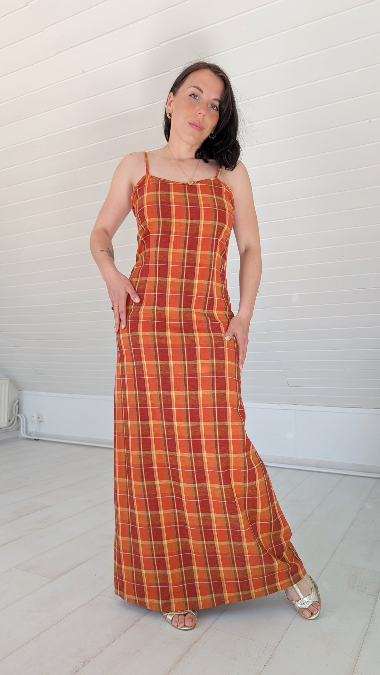 Robe viscose/lin 90s T36